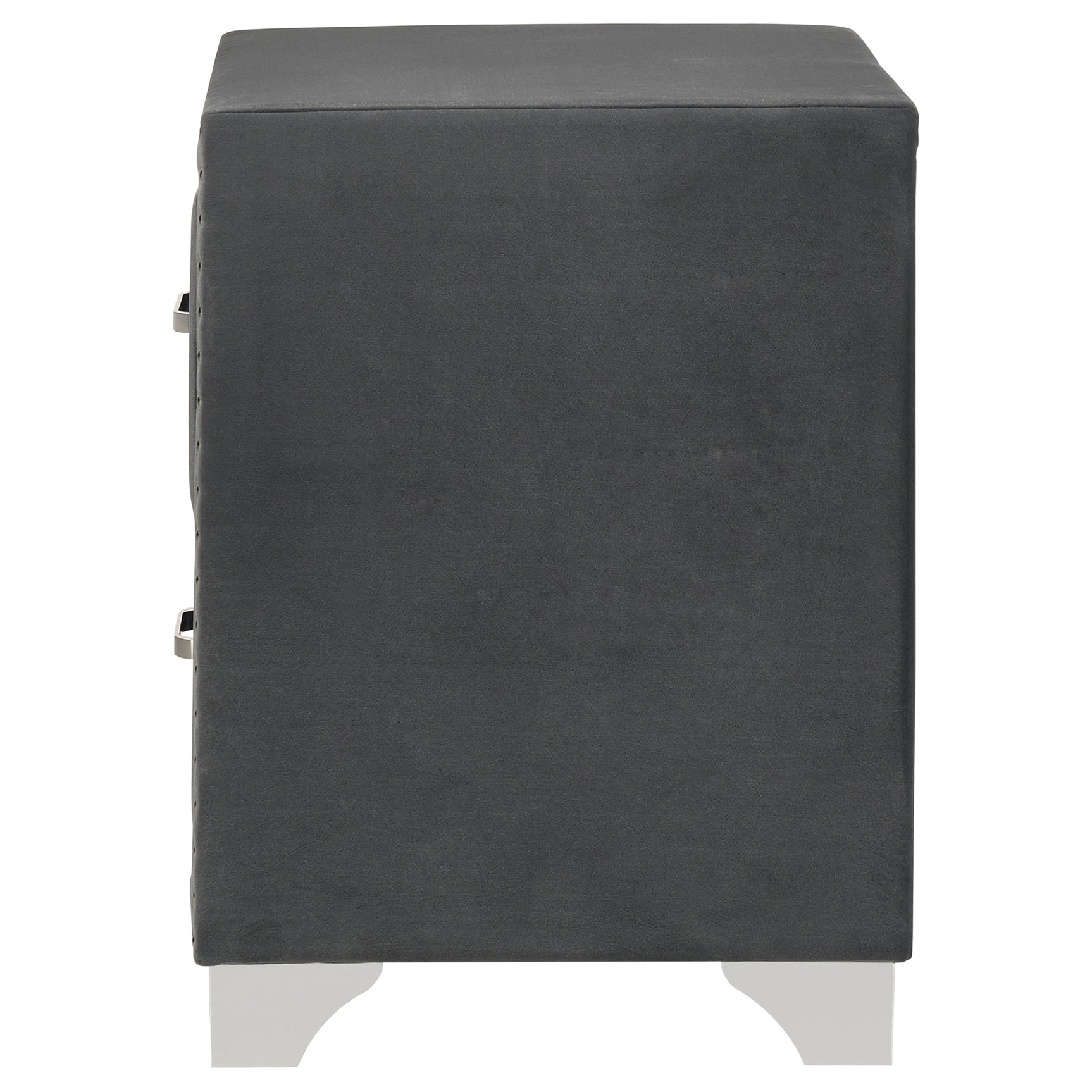 Melody Upholstered 2-drawer Nightstand Grey - Tampa Furniture Outlet