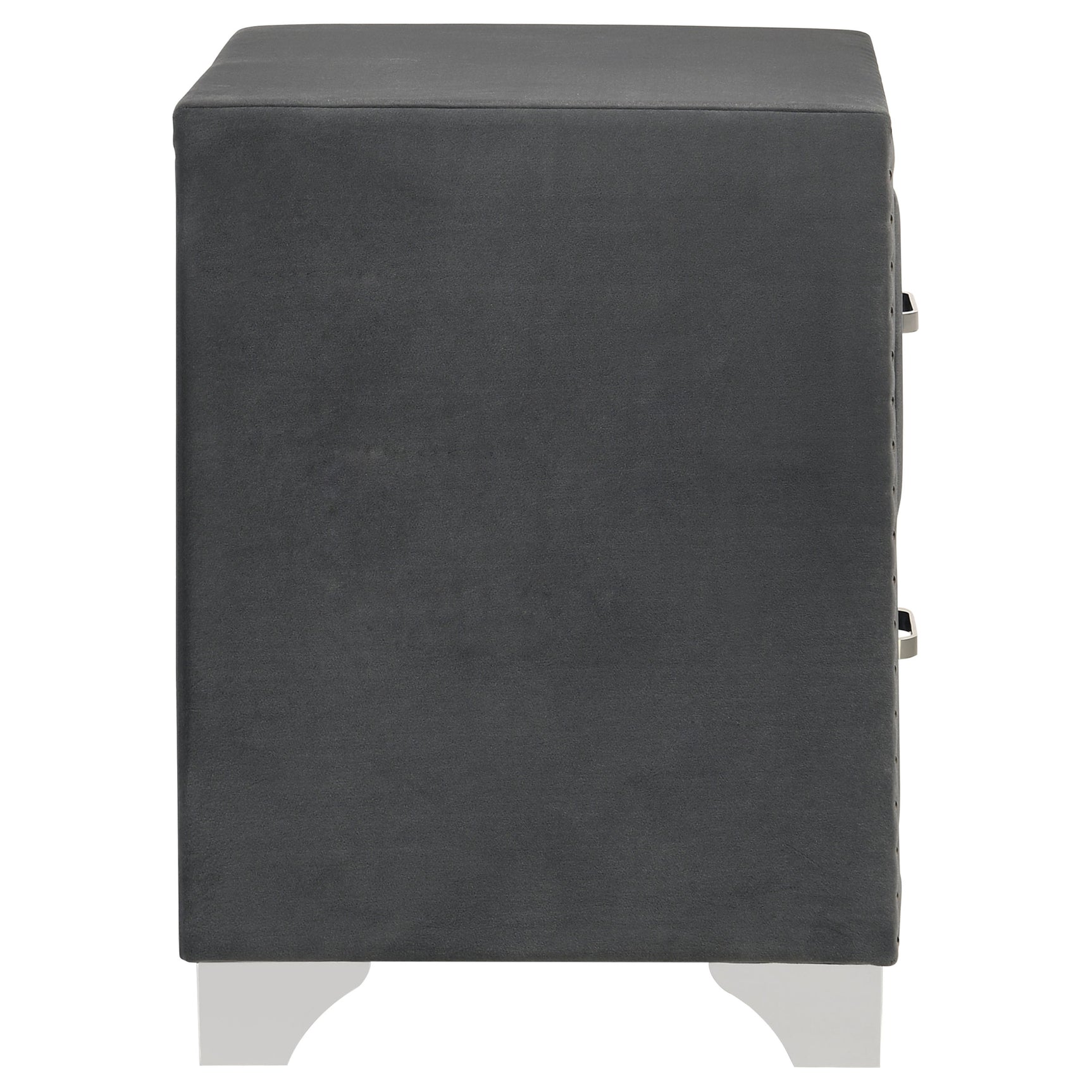 Melody Upholstered 2-drawer Nightstand Grey - Tampa Furniture Outlet