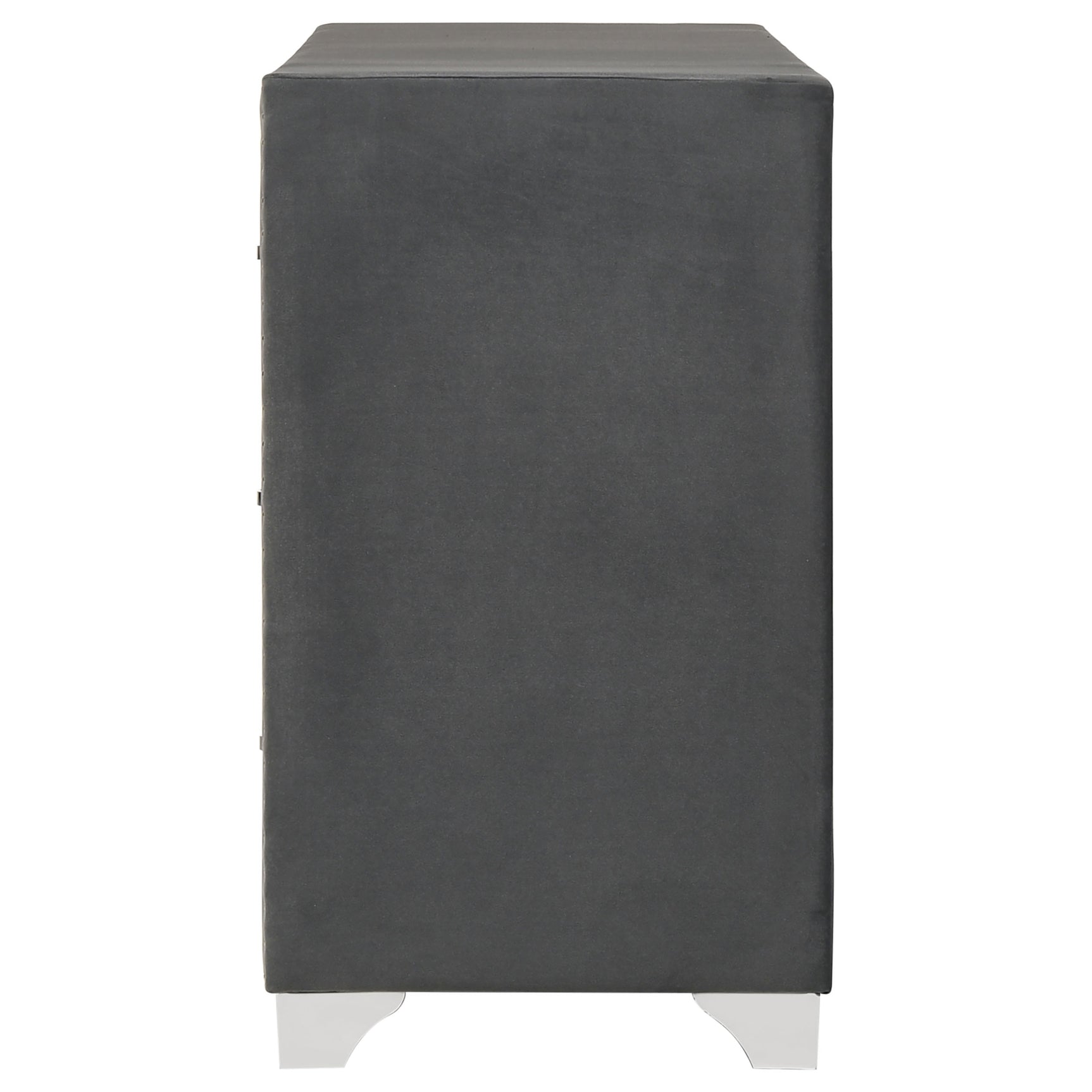Melody 6-drawer Upholstered Dresser Grey - Tampa Furniture Outlet