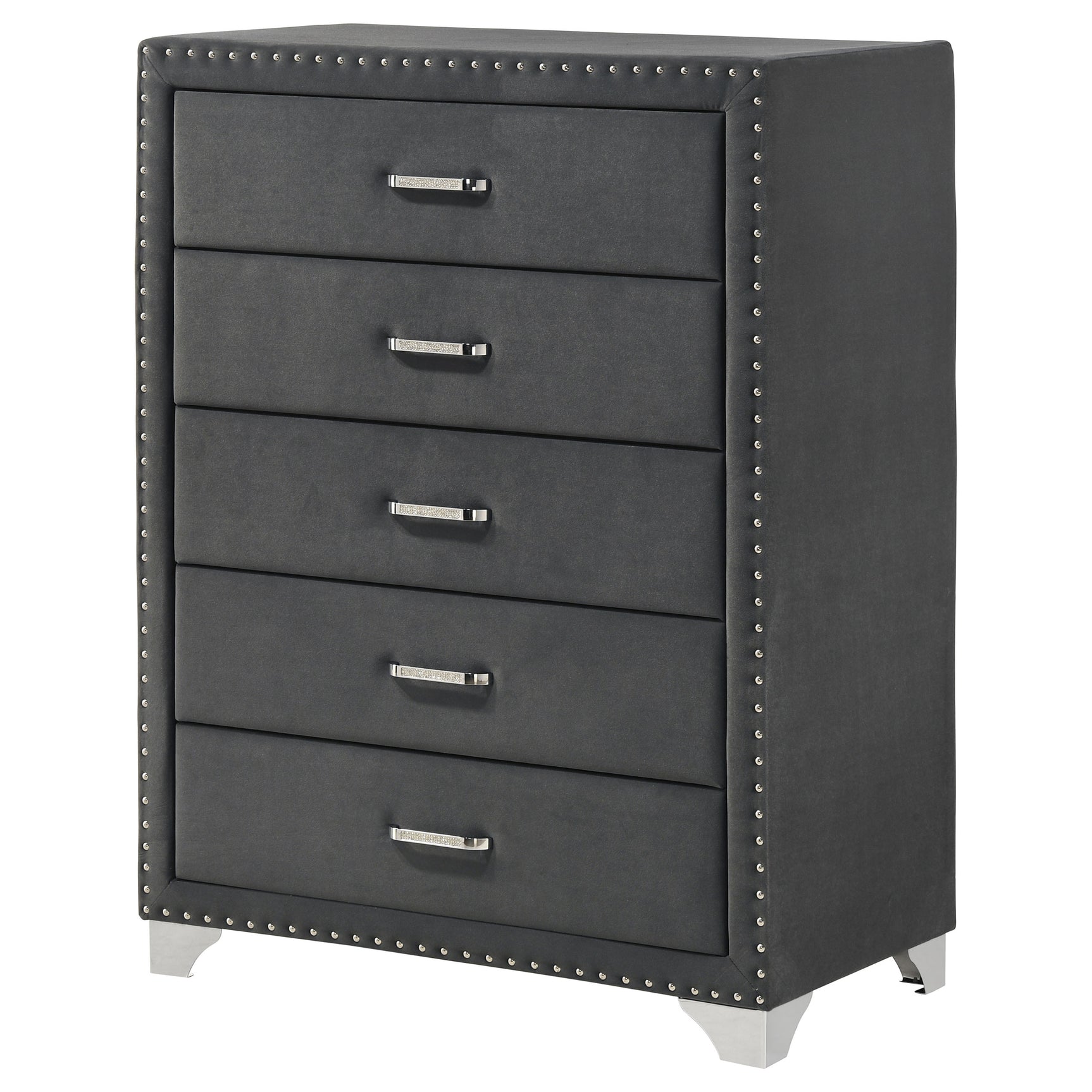 Melody 5-drawer Bedroom Chest Grey - Tampa Furniture Outlet