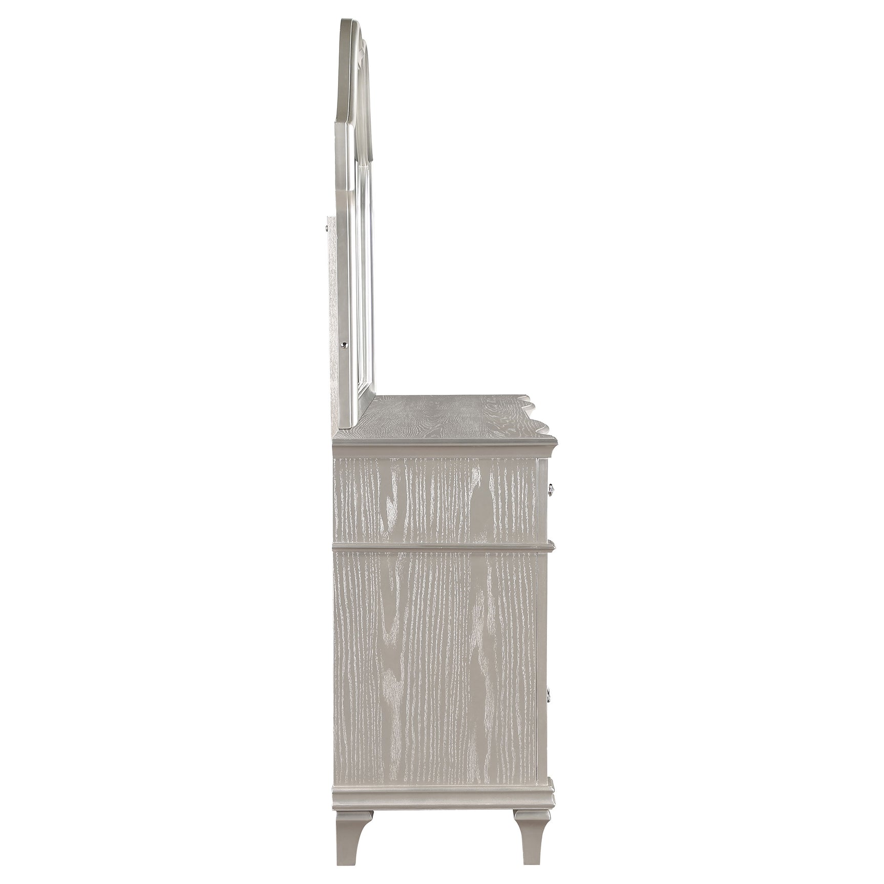 Evangeline 9-drawer Dresser with Mirror Silver Oak - Tampa Furniture Outlet