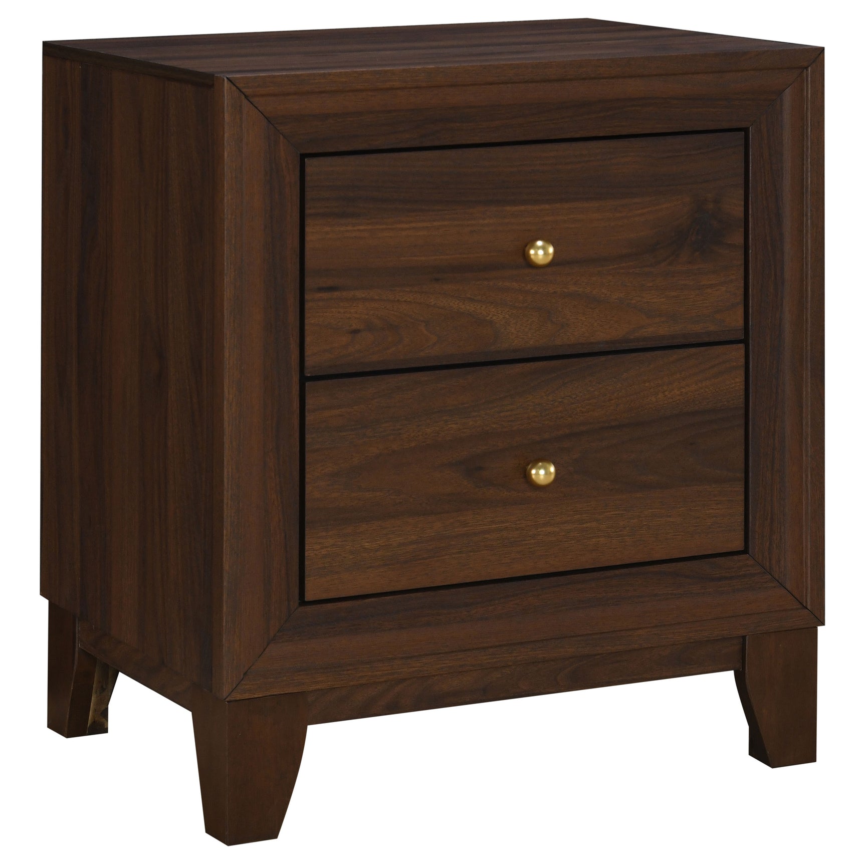 Tampa Furniture Outlet - Coaster - Welsley 2-drawer Nightstand Bedside Table Walnut - 223442