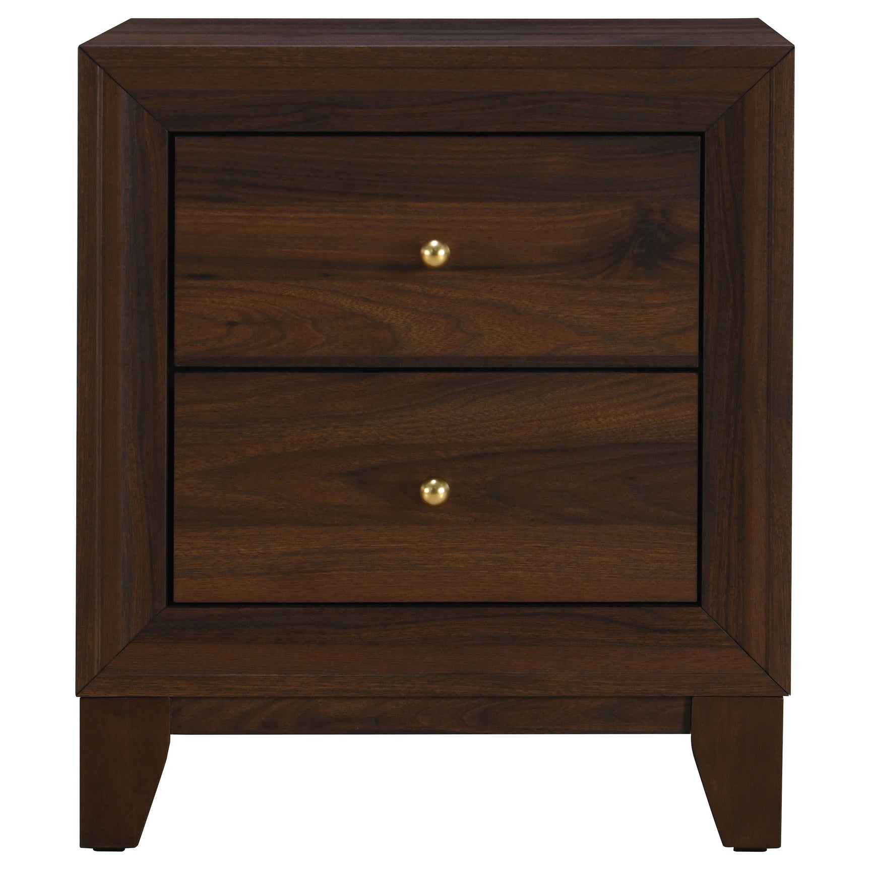 Welsley 2-drawer Nightstand Bedside Table Walnut - Tampa Furniture Outlet