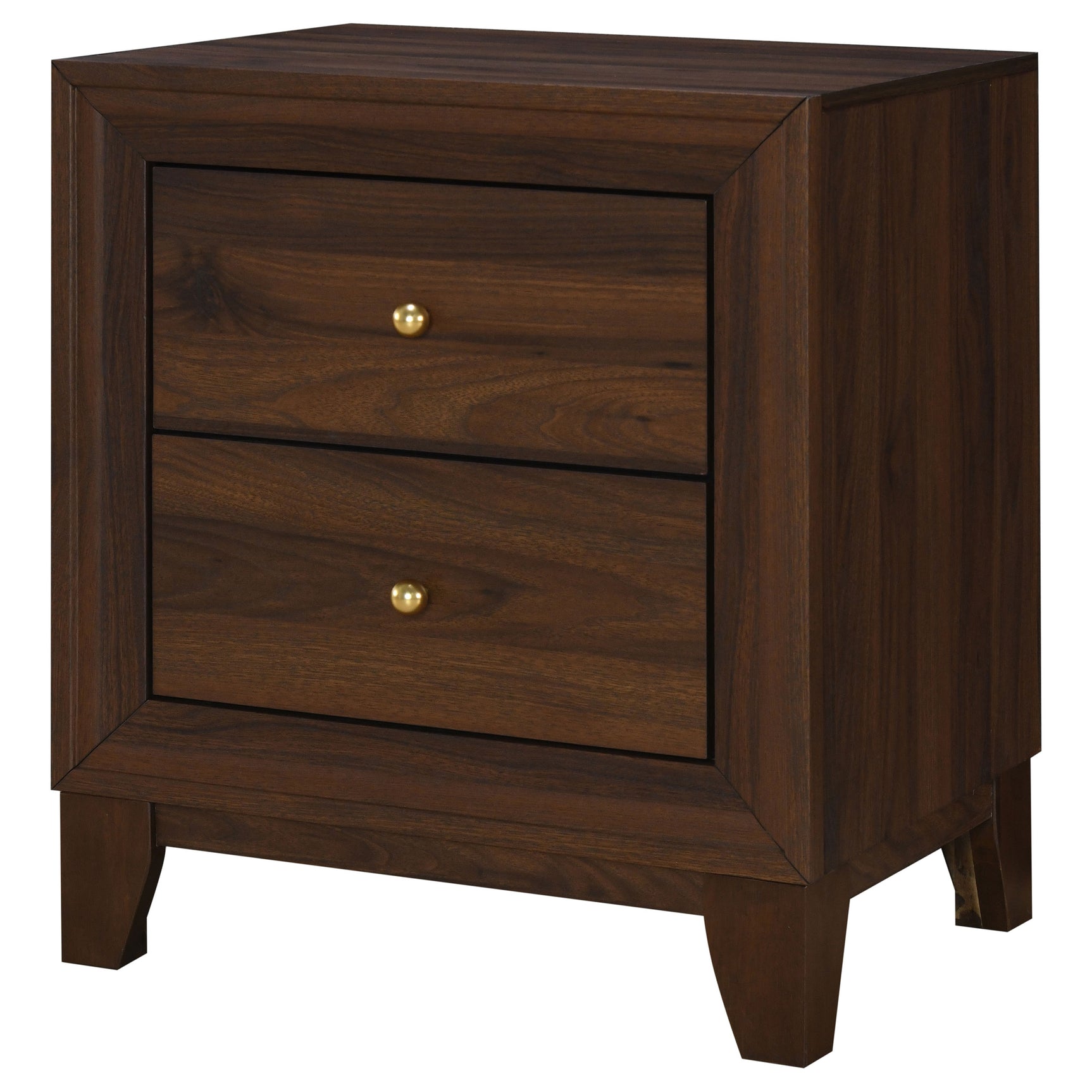 Welsley 2-drawer Nightstand Bedside Table Walnut - Tampa Furniture Outlet