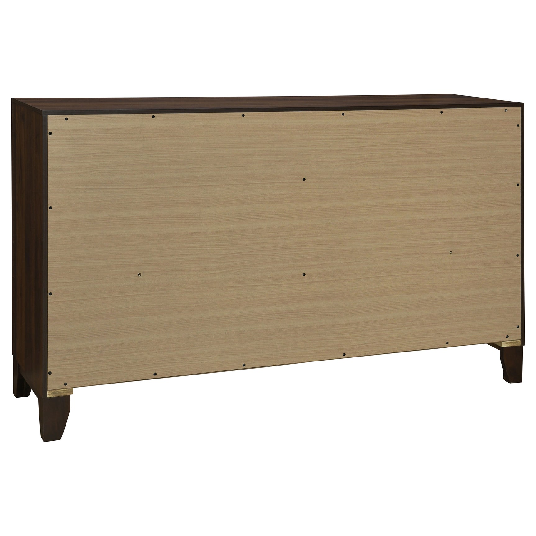 Welsley 6-drawer Dresser Cabinet Walnut - Tampa Furniture Outlet