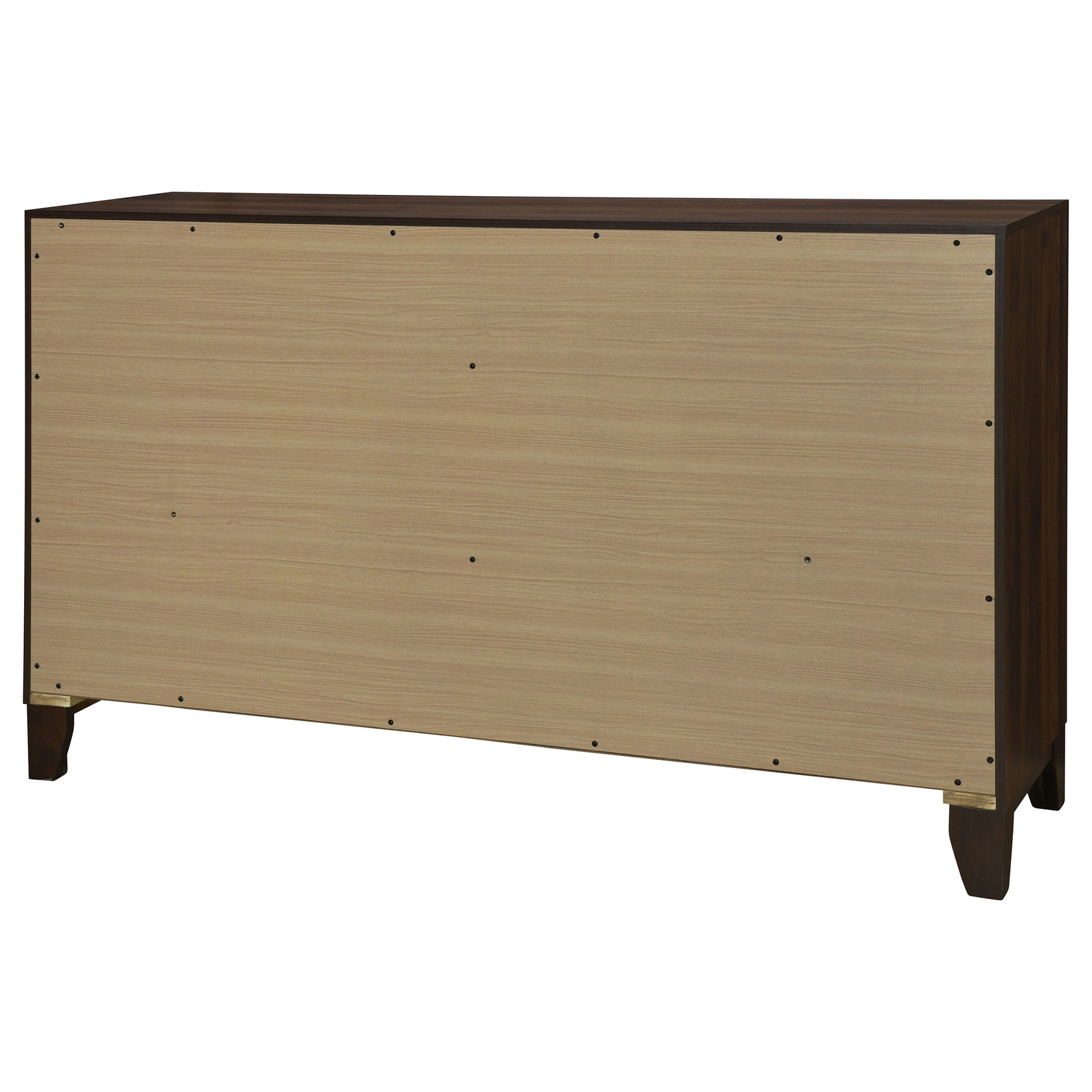 Welsley 6-drawer Dresser Cabinet Walnut - Tampa Furniture Outlet