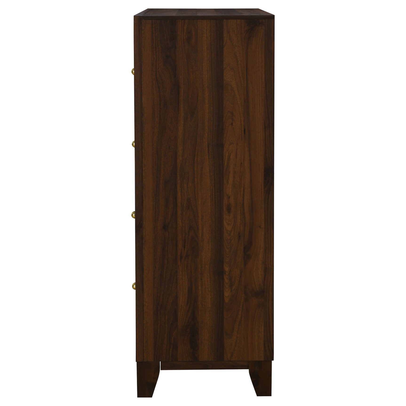 Welsley 4-drawer Chest of Drawers Walnut - Tampa Furniture Outlet