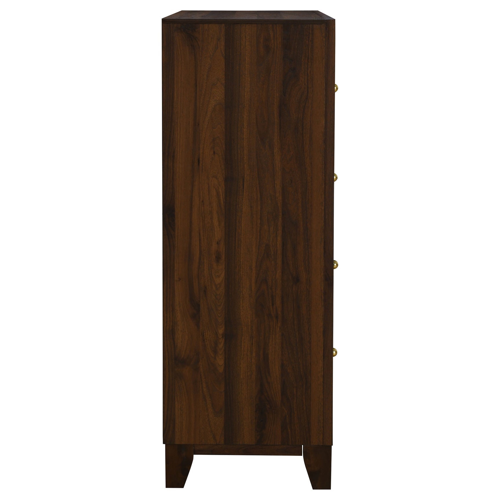 Welsley 4-drawer Chest of Drawers Walnut - Tampa Furniture Outlet