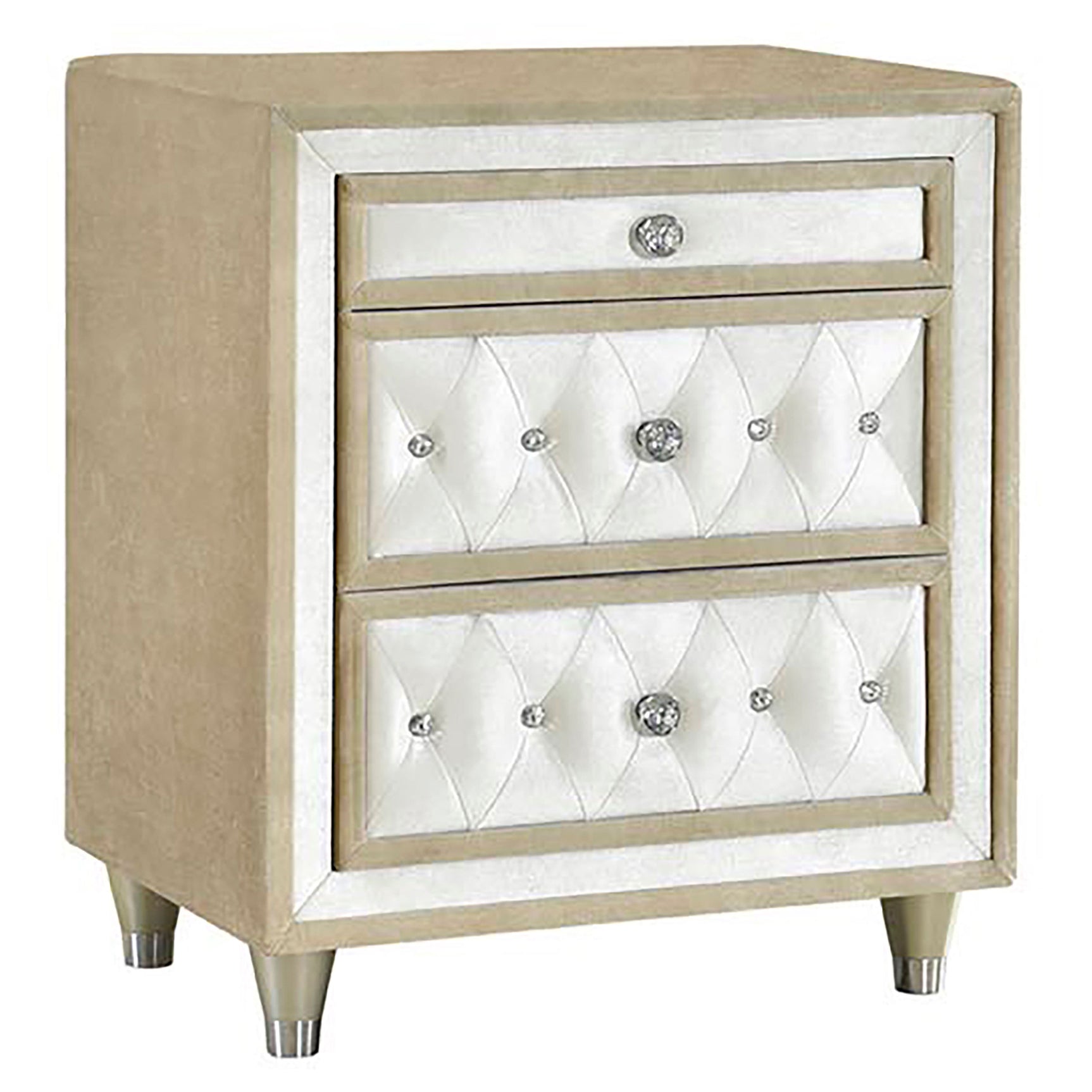 Antonella 4-piece Queen Bedroom Set Ivory - Tampa Furniture Outlet