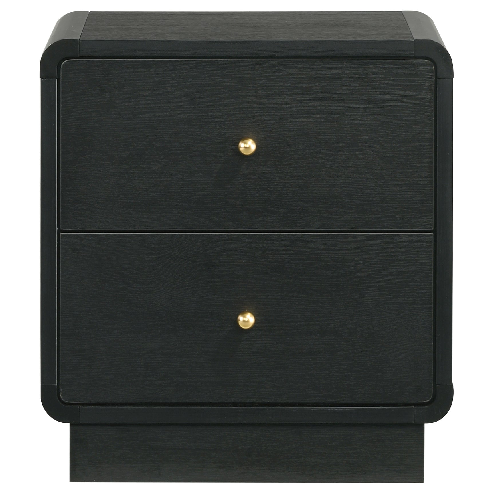 Cavelle 2-drawer Nightstand Bedside Table Black - Tampa Furniture Outlet