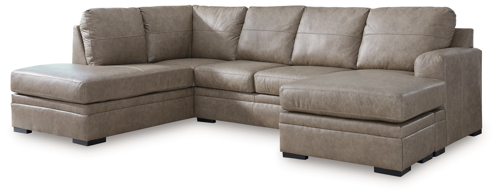 Tampa Furniture Outlet - Ashley Furniture - Amuleto Sectional - LAF 2-Piece Sectional with Chaise / Desert - 22405S1