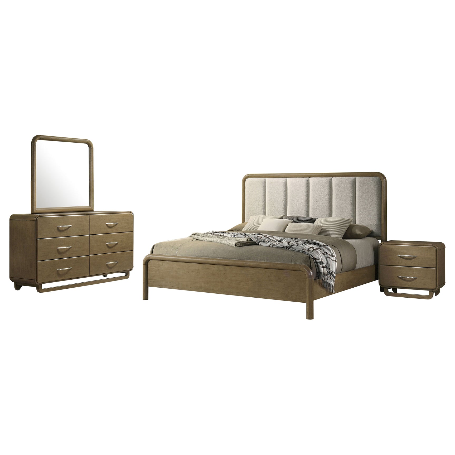 Amsbury 4-piece Queen Bedroom Set Nutmeg - Tampa Furniture Outlet