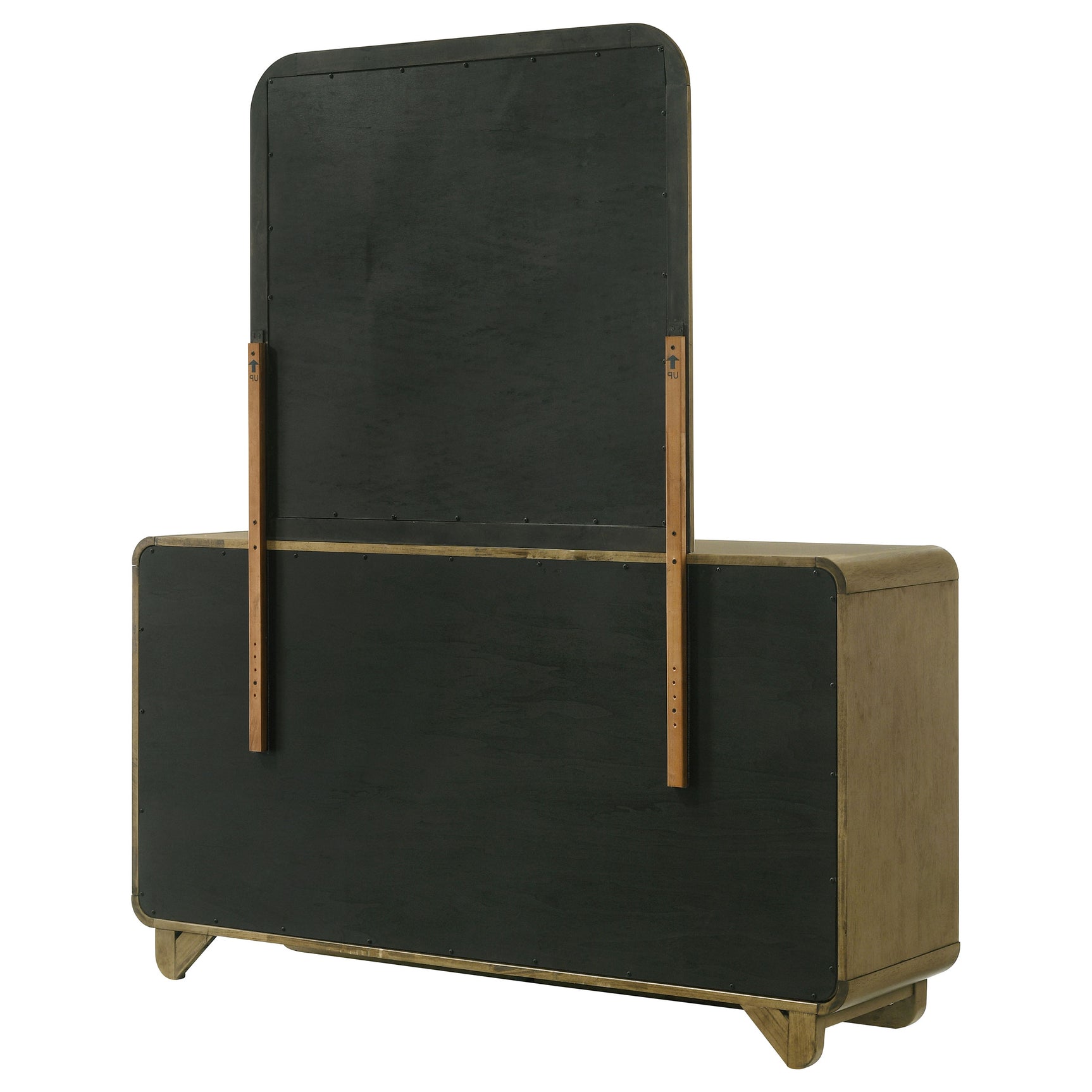 Amsbury 6-drawer Dresser and Mirror Nutmeg - Tampa Furniture Outlet