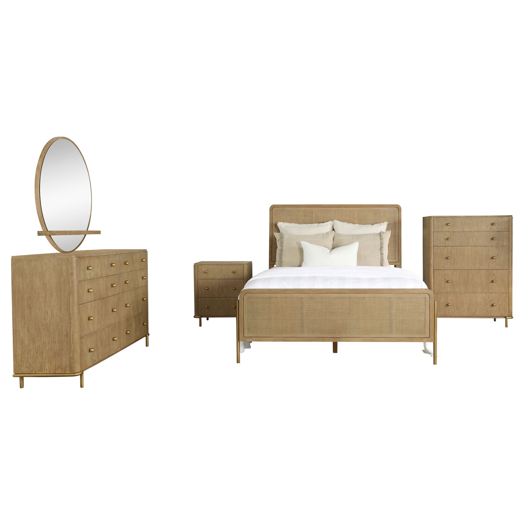 Arini 5-piece California King Bedroom Set Sand Wash - Tampa Furniture Outlet