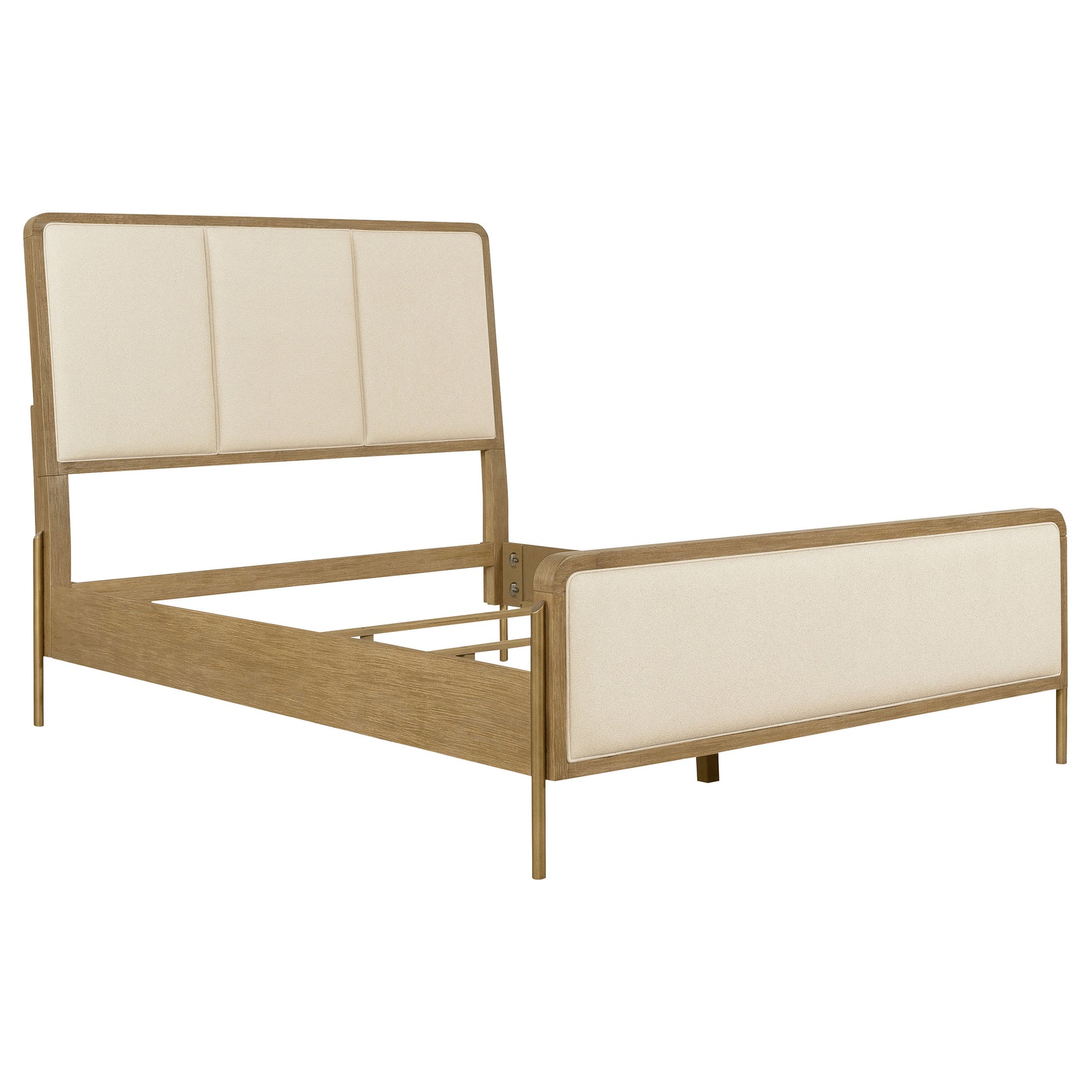 Tampa Furniture Outlet - Coaster - Arini 56-inch Eastern King Panel Bed Cream and Sand Wash - 224301KECRM