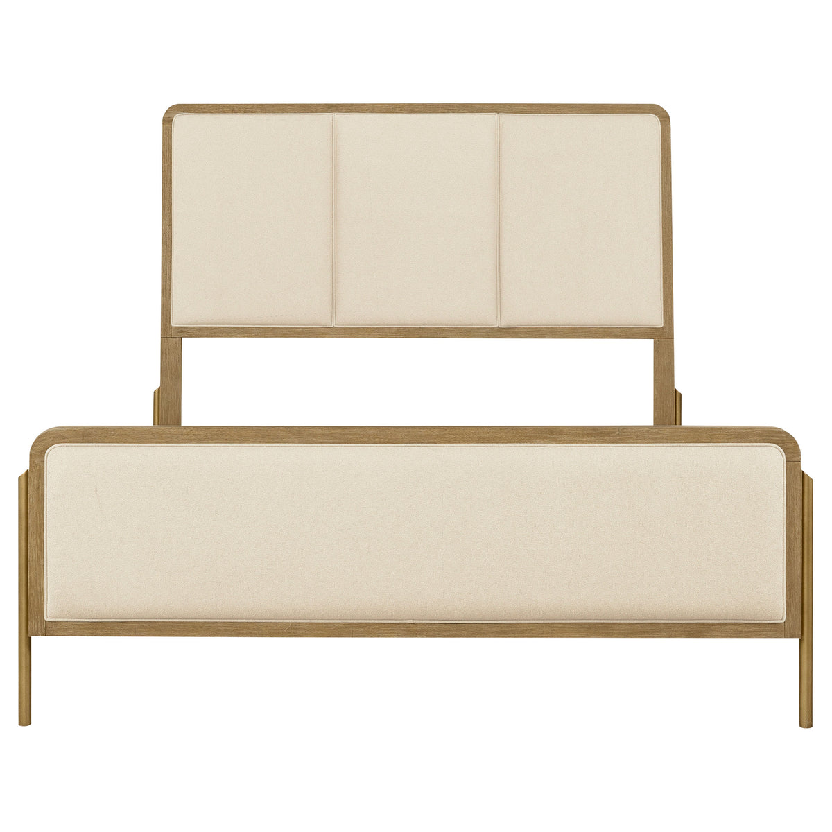 Arini 56-inch California King Panel Bed Cream and Sand Wash
