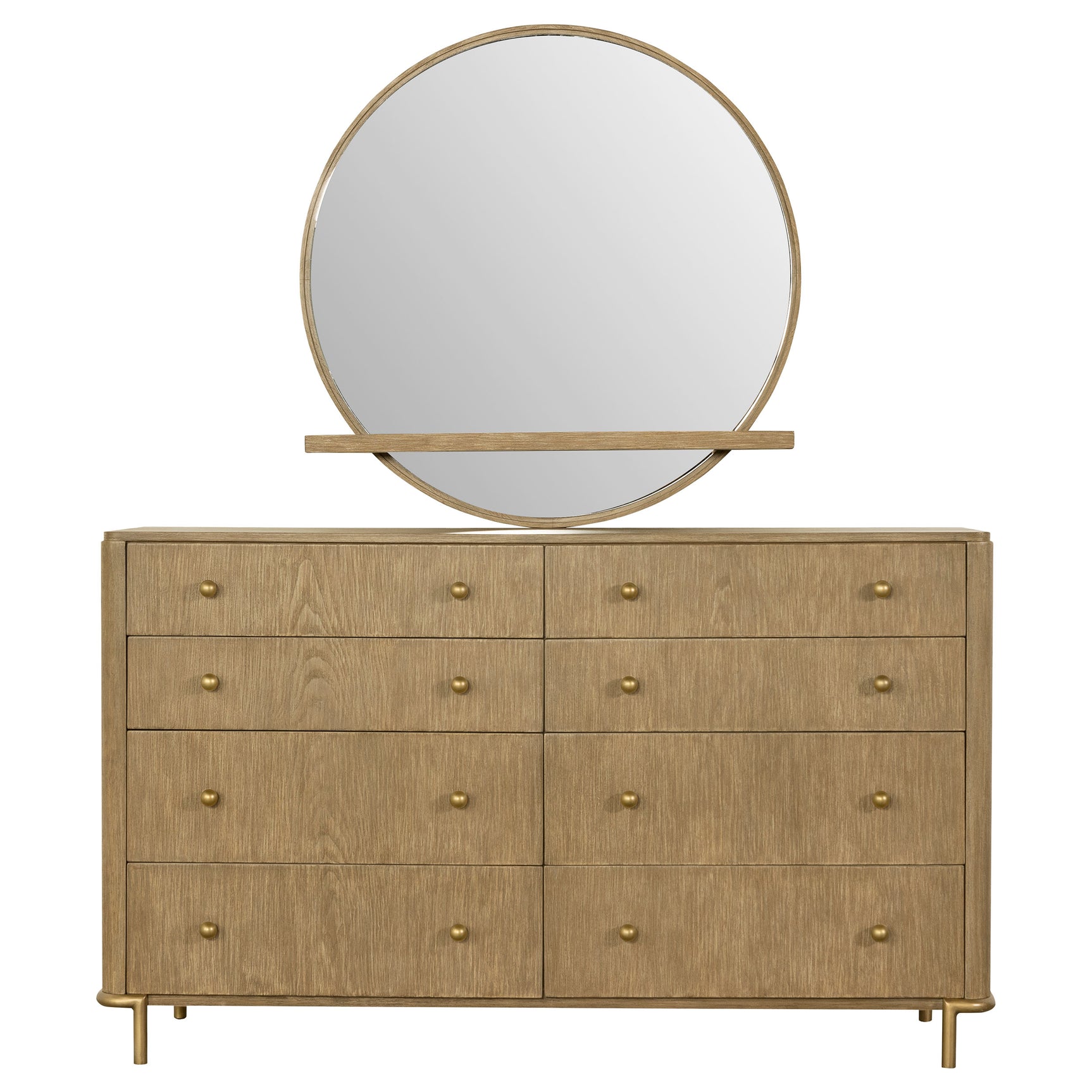 Arini 8-drawer Dresser with Mirror Sand Wash - Tampa Furniture Outlet