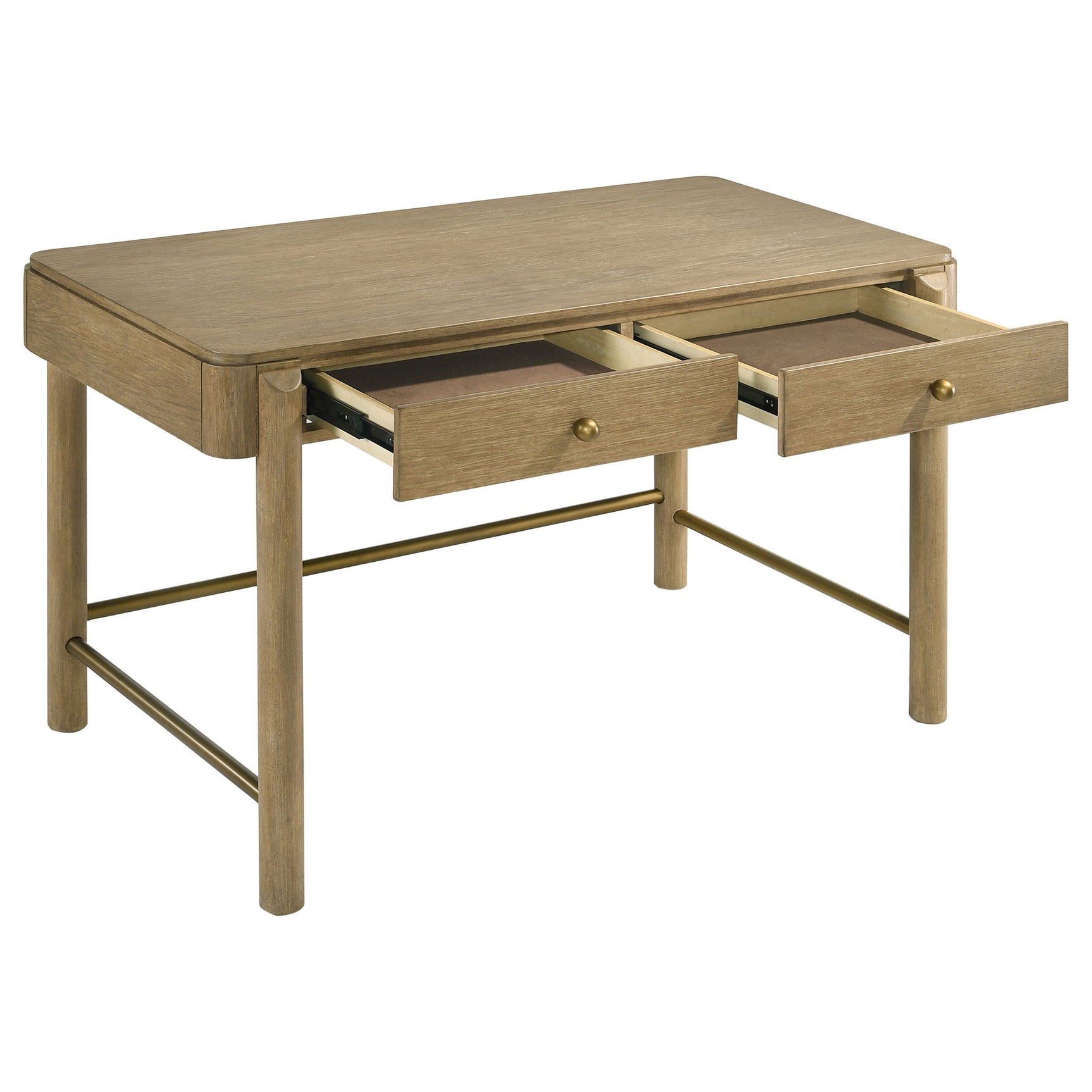 Arini 2-drawer Vanity Desk Makeup Table Sand Wash - Tampa Furniture Outlet