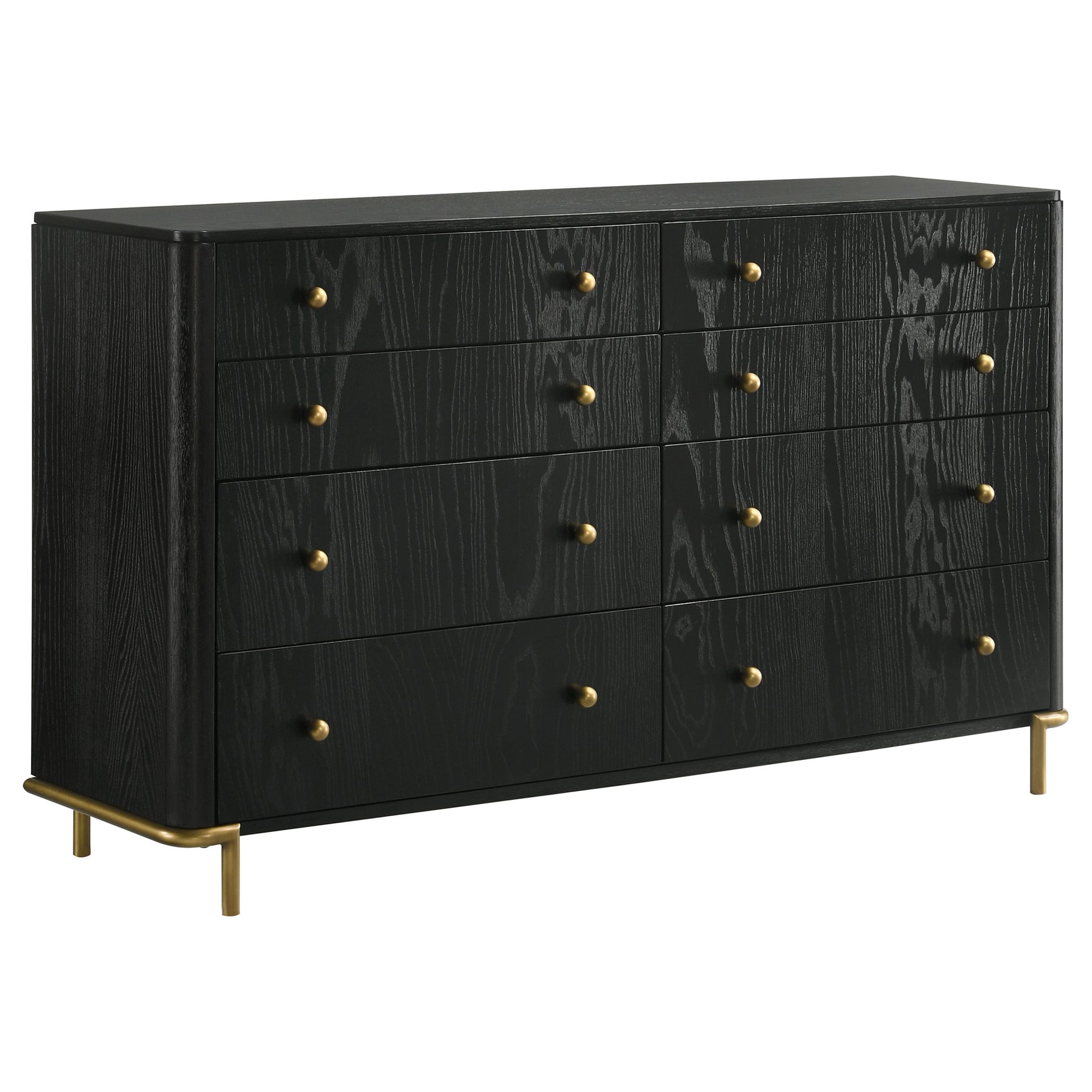 Arini 4-piece California King Bedroom Set Cream and Black - Tampa Furniture Outlet