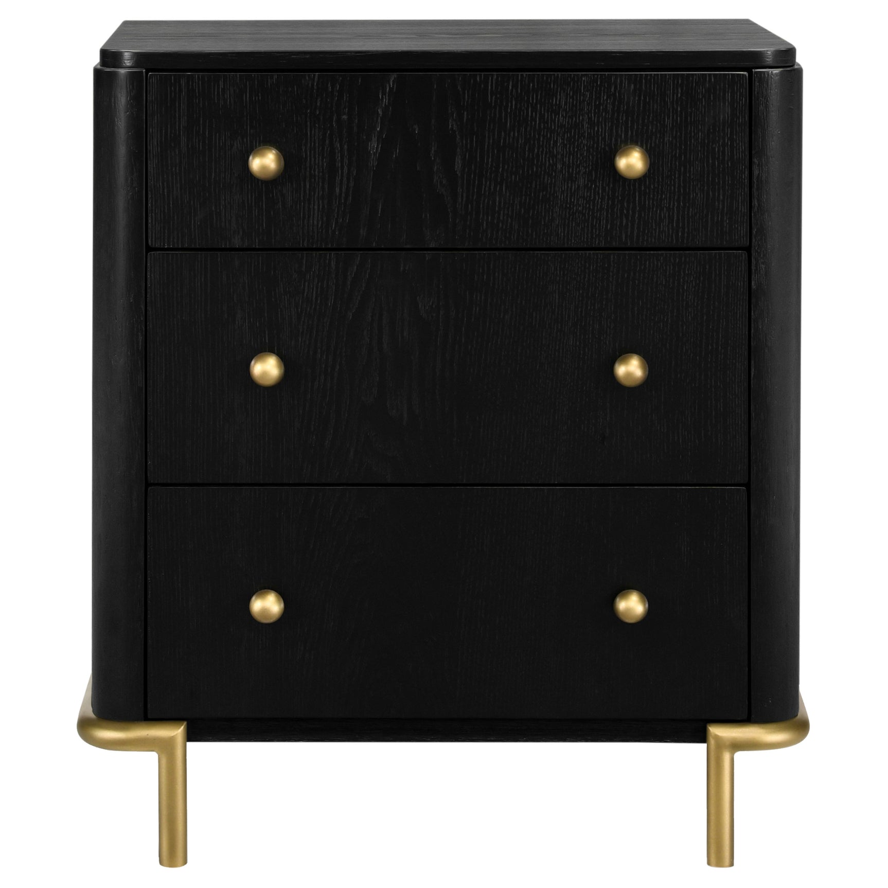 Arini 3-drawer Nightstand Black - Tampa Furniture Outlet