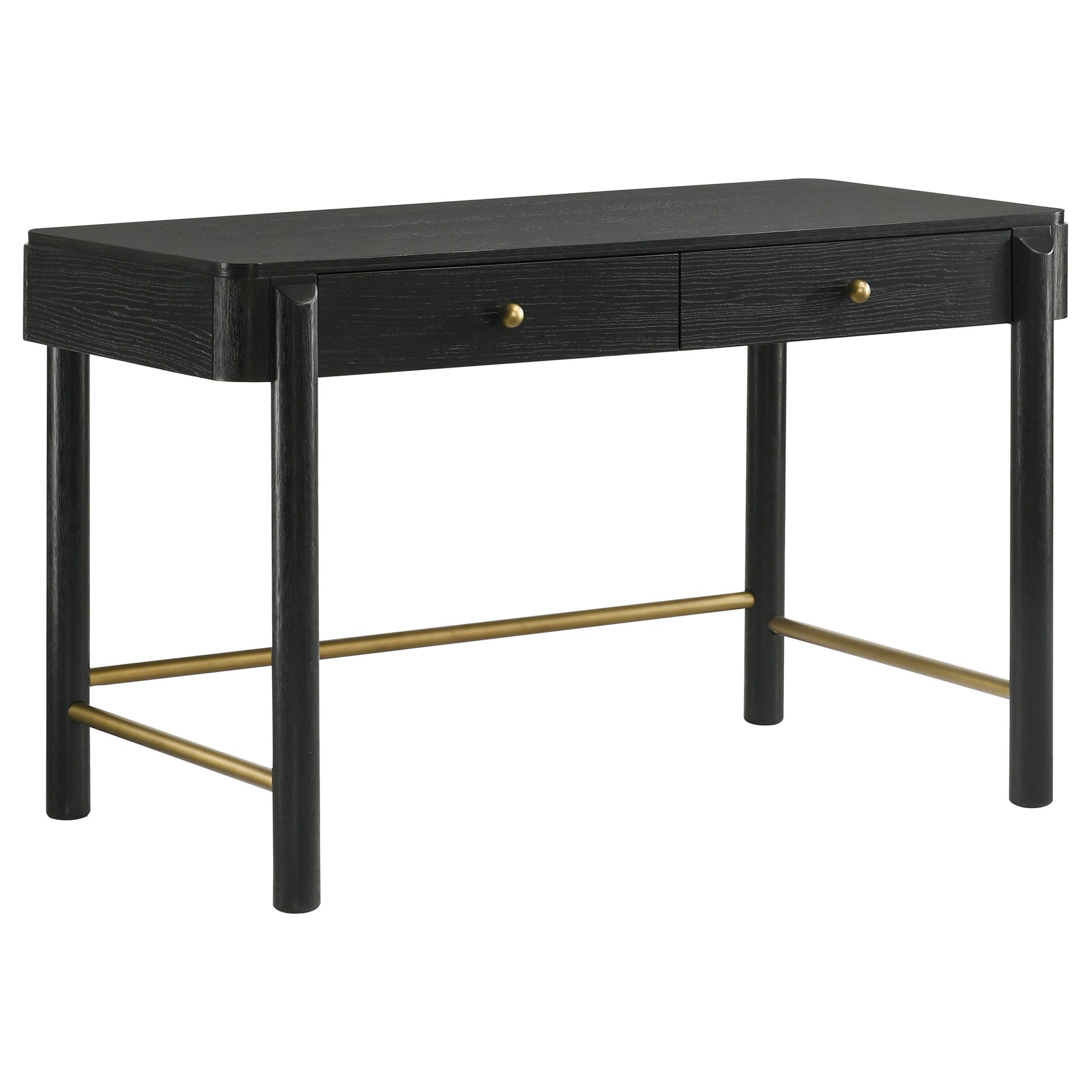 Tampa Furniture Outlet - Coaster - Arini 2-drawer Vanity Desk Makeup Table Black - 224337