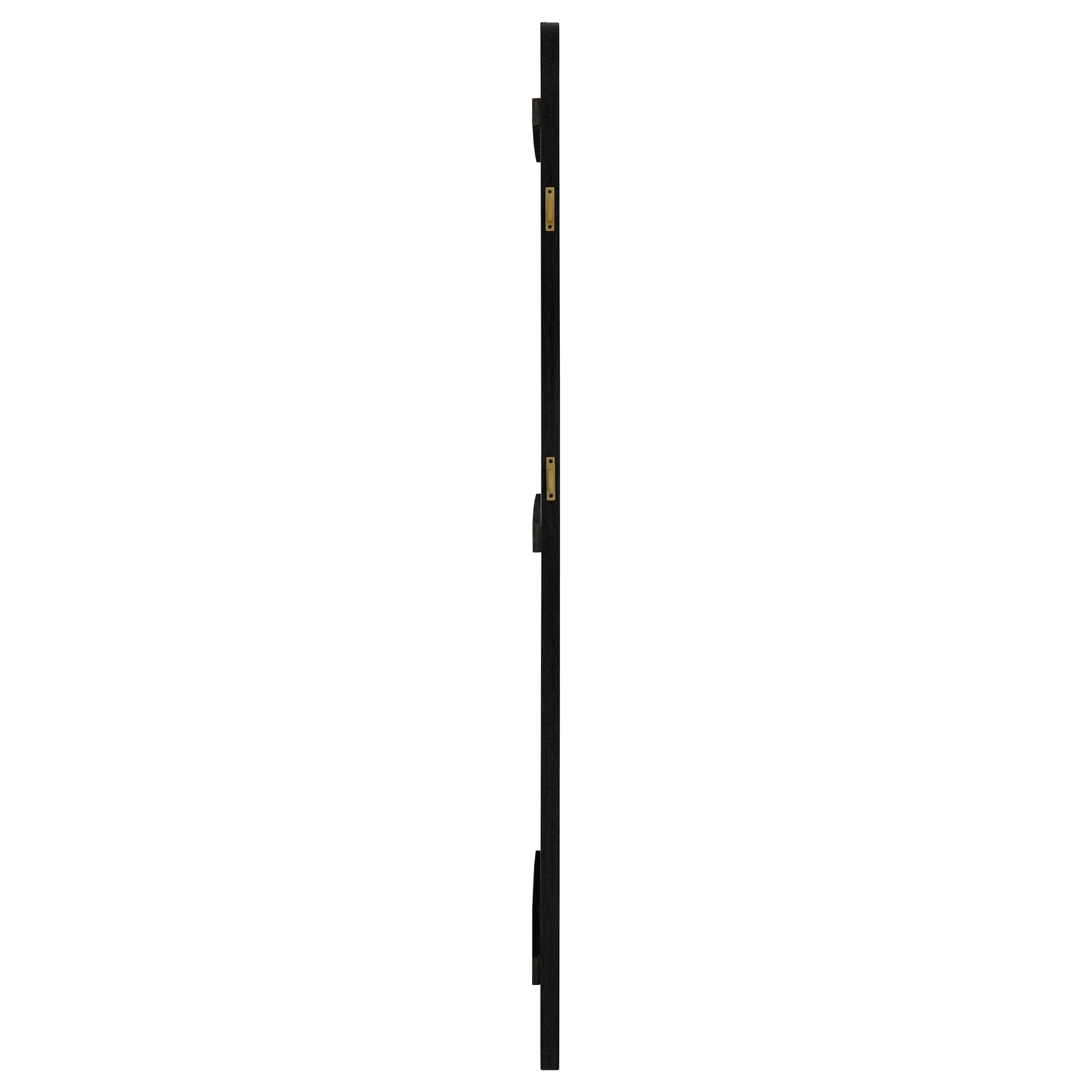 Arini Cane Weave Full Length Standing Floor Mirror Black - Tampa Furniture Outlet
