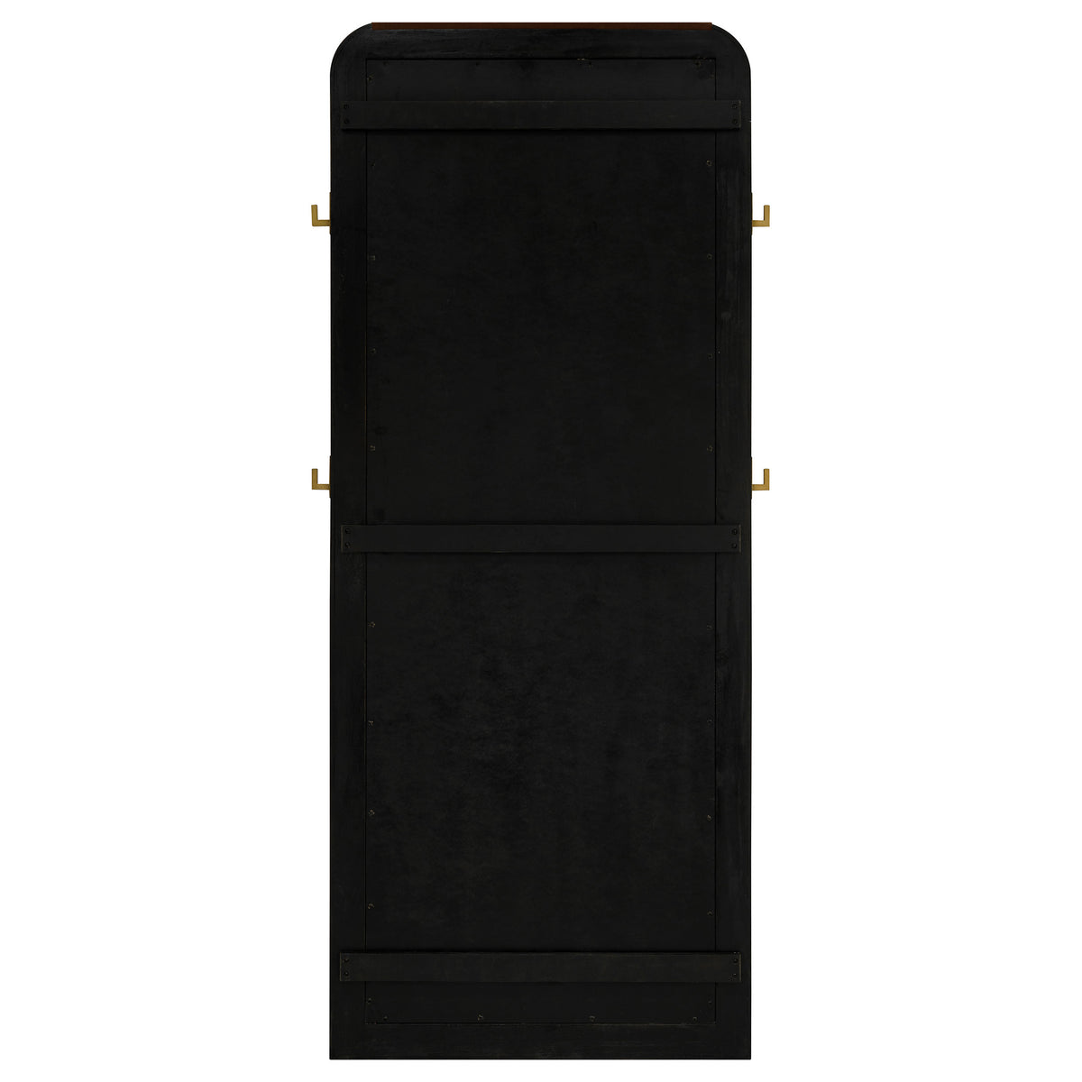 Arini Cane Weave Full Length Standing Floor Mirror Black