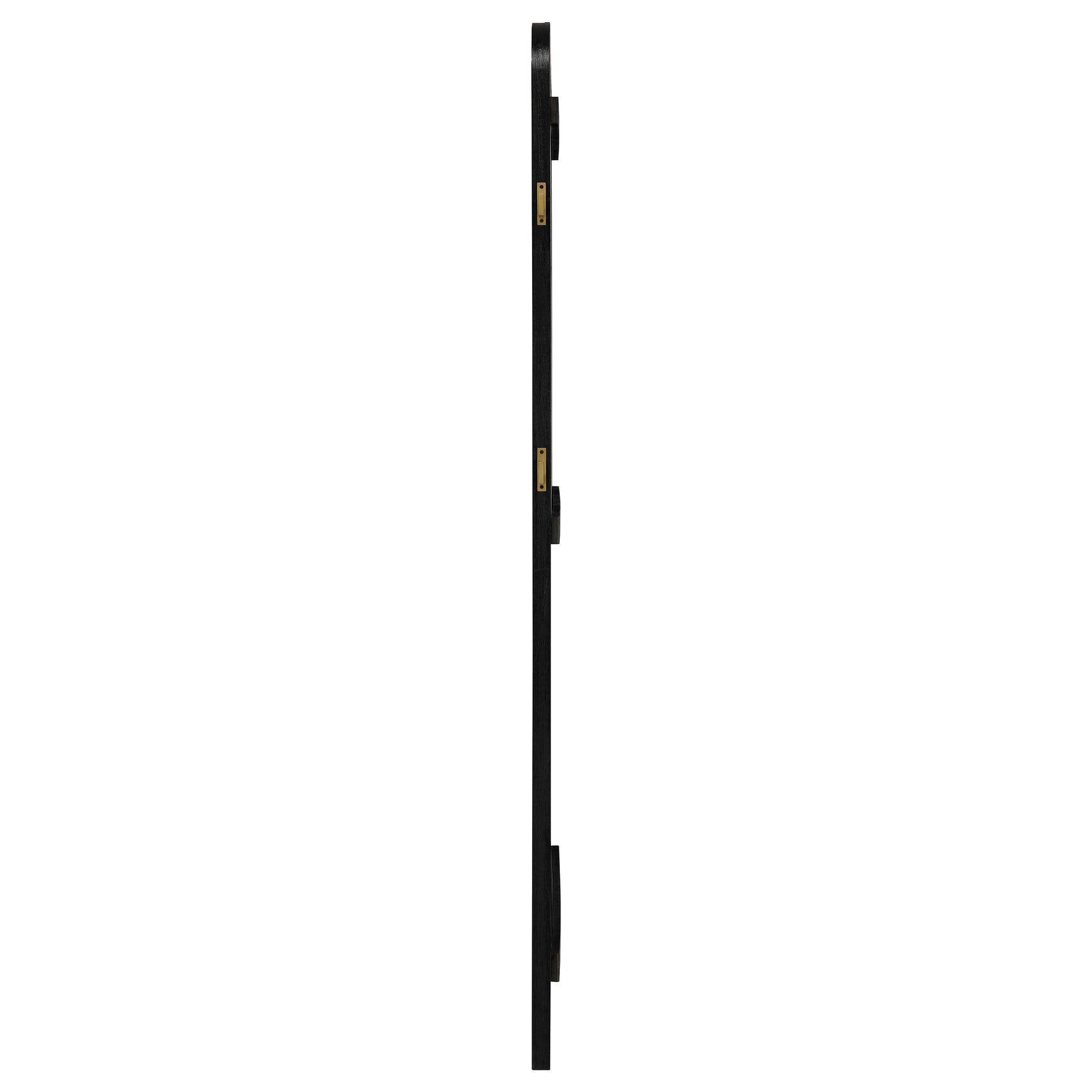 Arini Cane Weave Full Length Standing Floor Mirror Black - Tampa Furniture Outlet