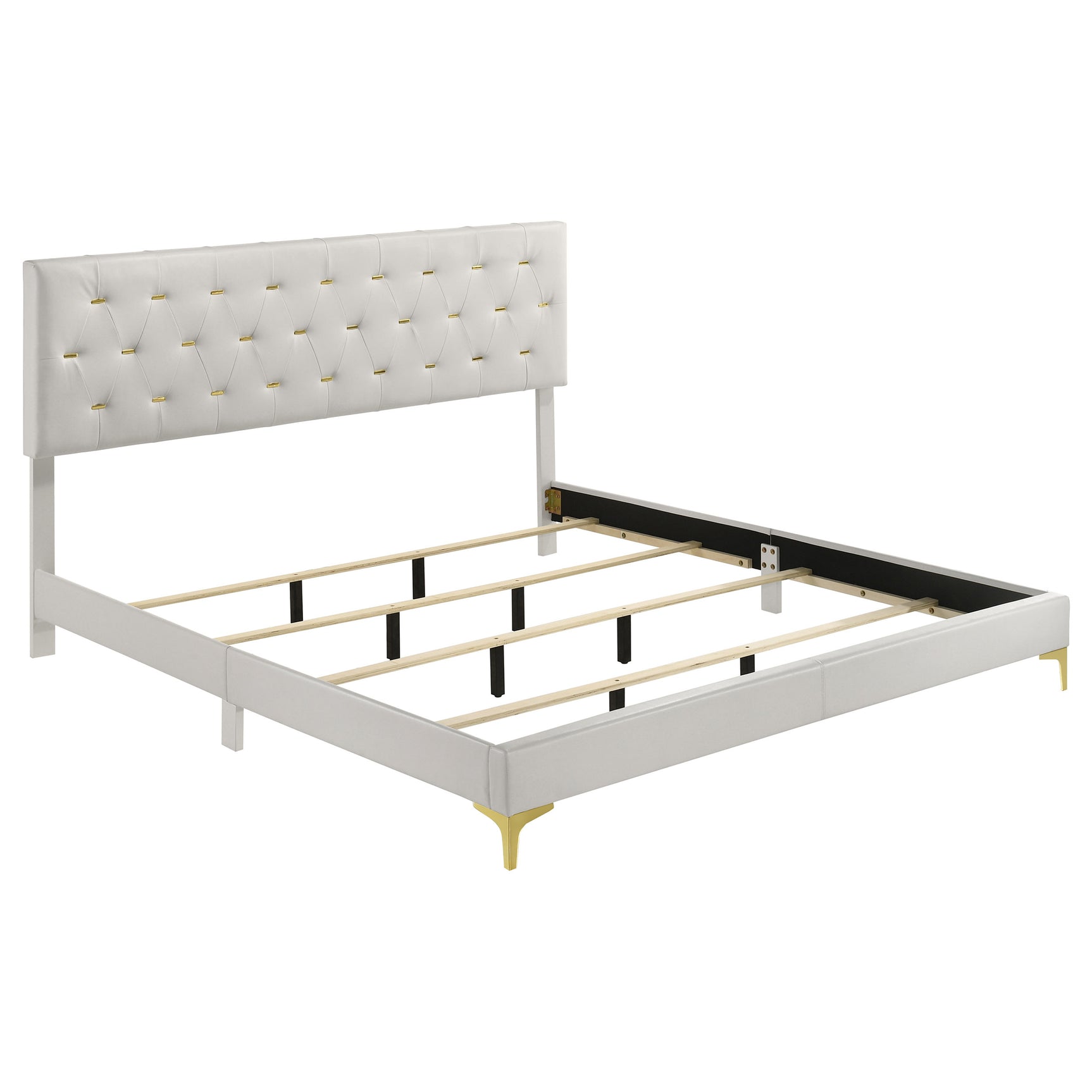 Kendall 5-piece Eastern King Bedroom Set White - Tampa Furniture Outlet