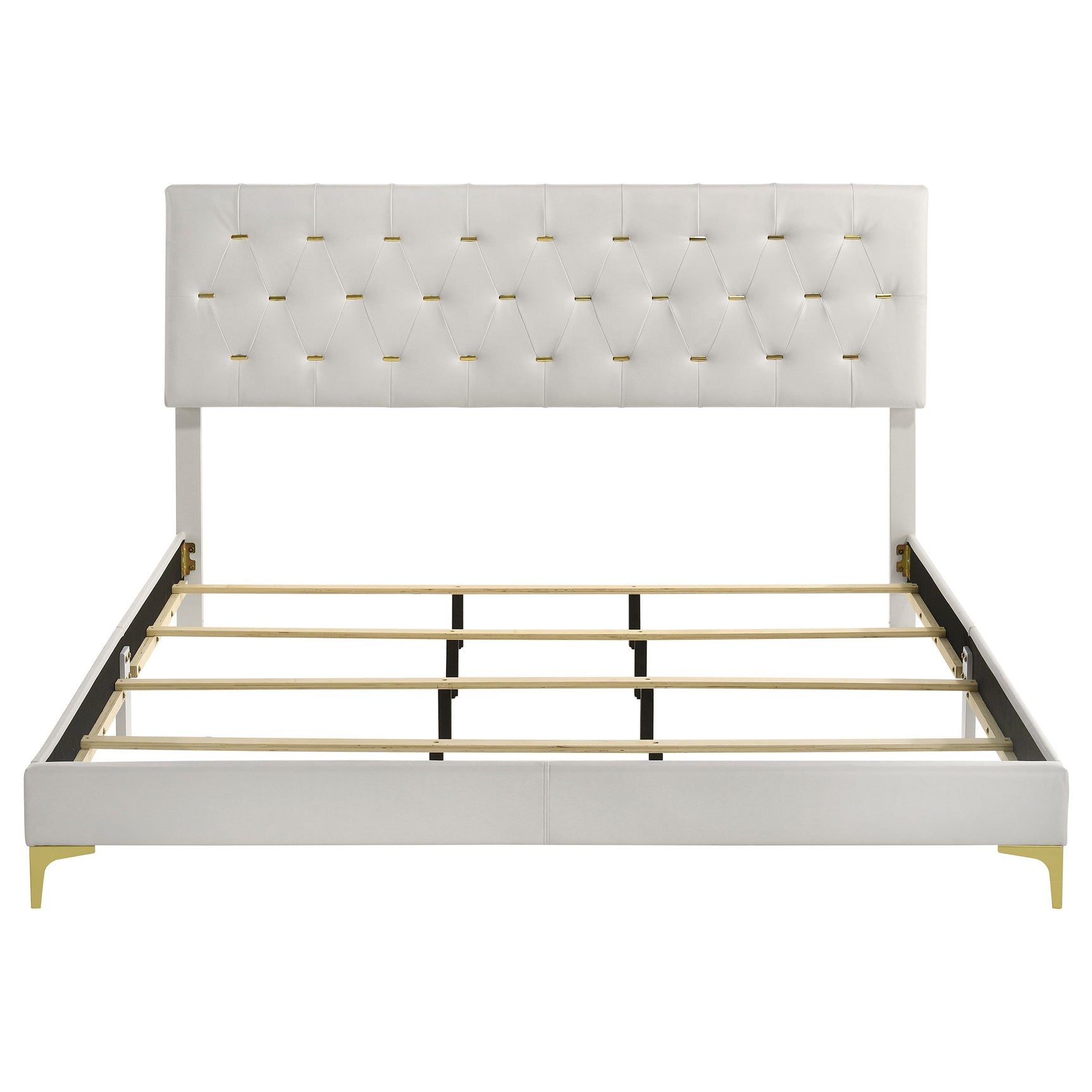 Kendall Upholstered Eastern King Panel Bed White