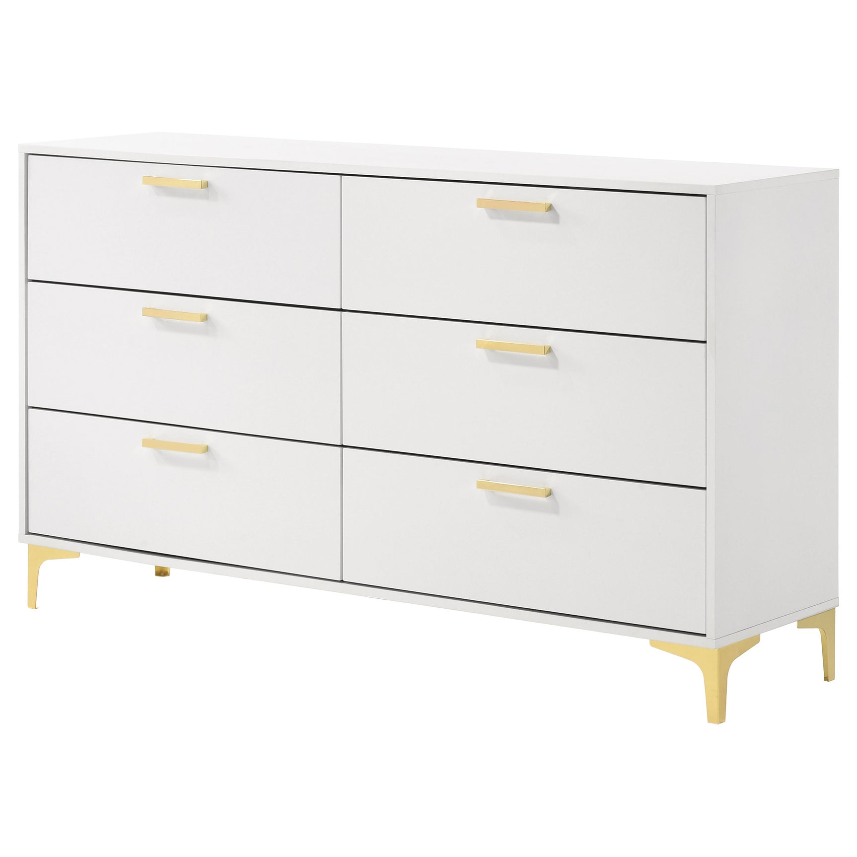 Kendall 6-drawer Dresser White - Tampa Furniture Outlet