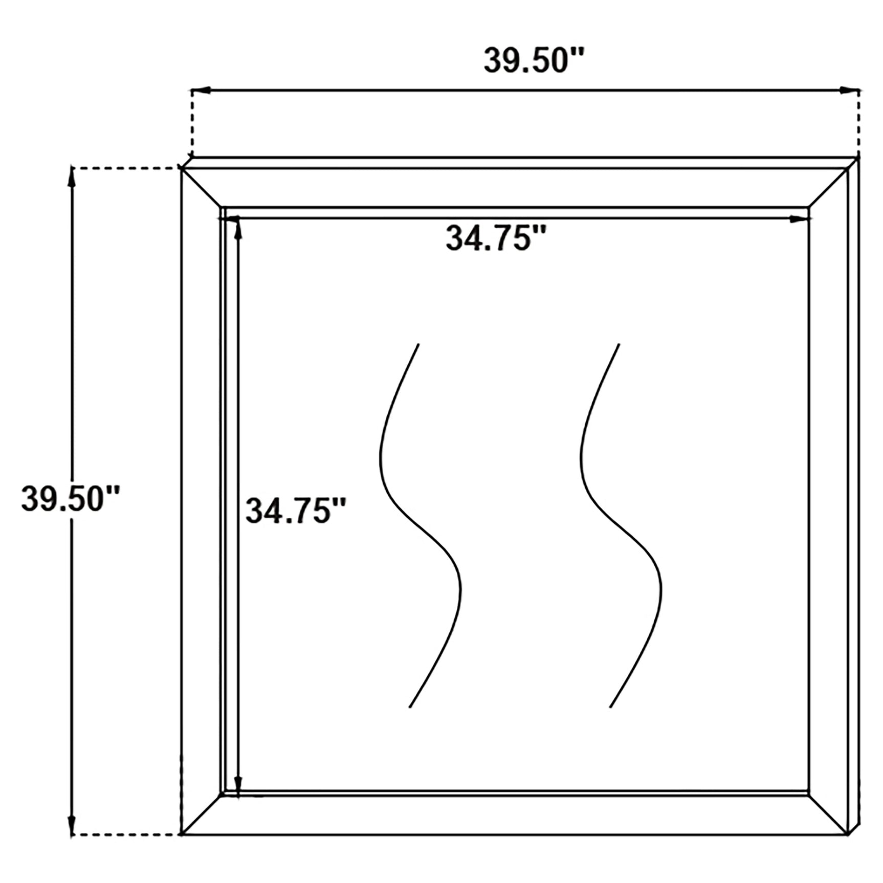Kendall Dresser Mirror White - Tampa Furniture Outlet