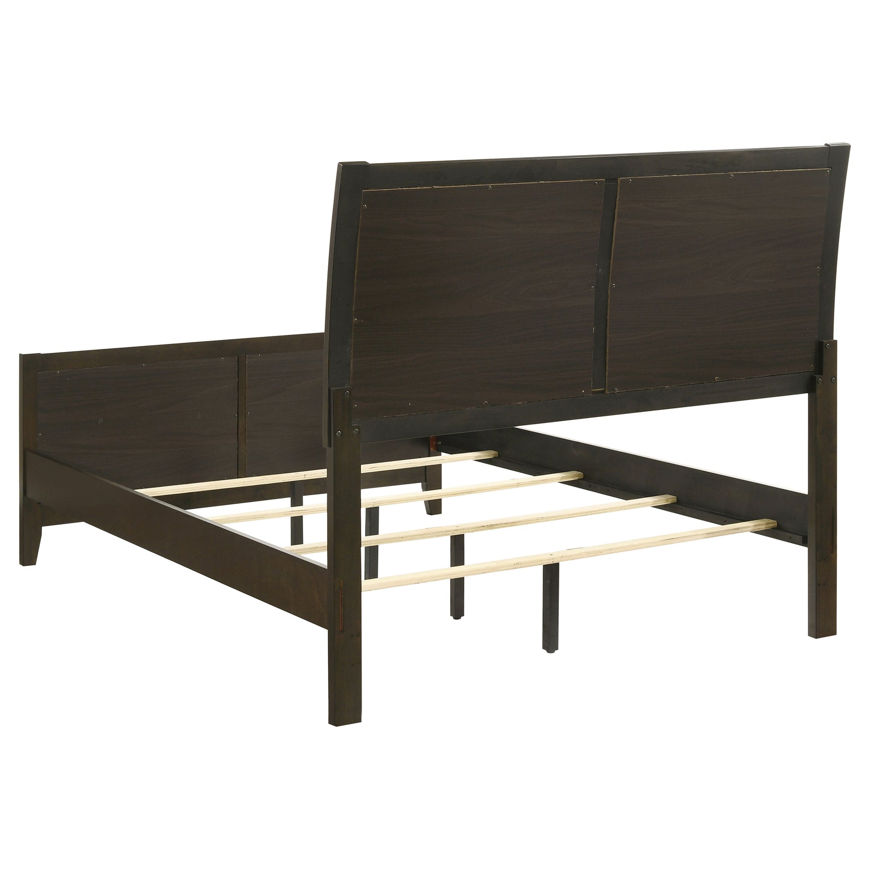 Wilkes 51-inch Upholstered Full Bed Dark Cocoa - Tampa Furniture Outlet