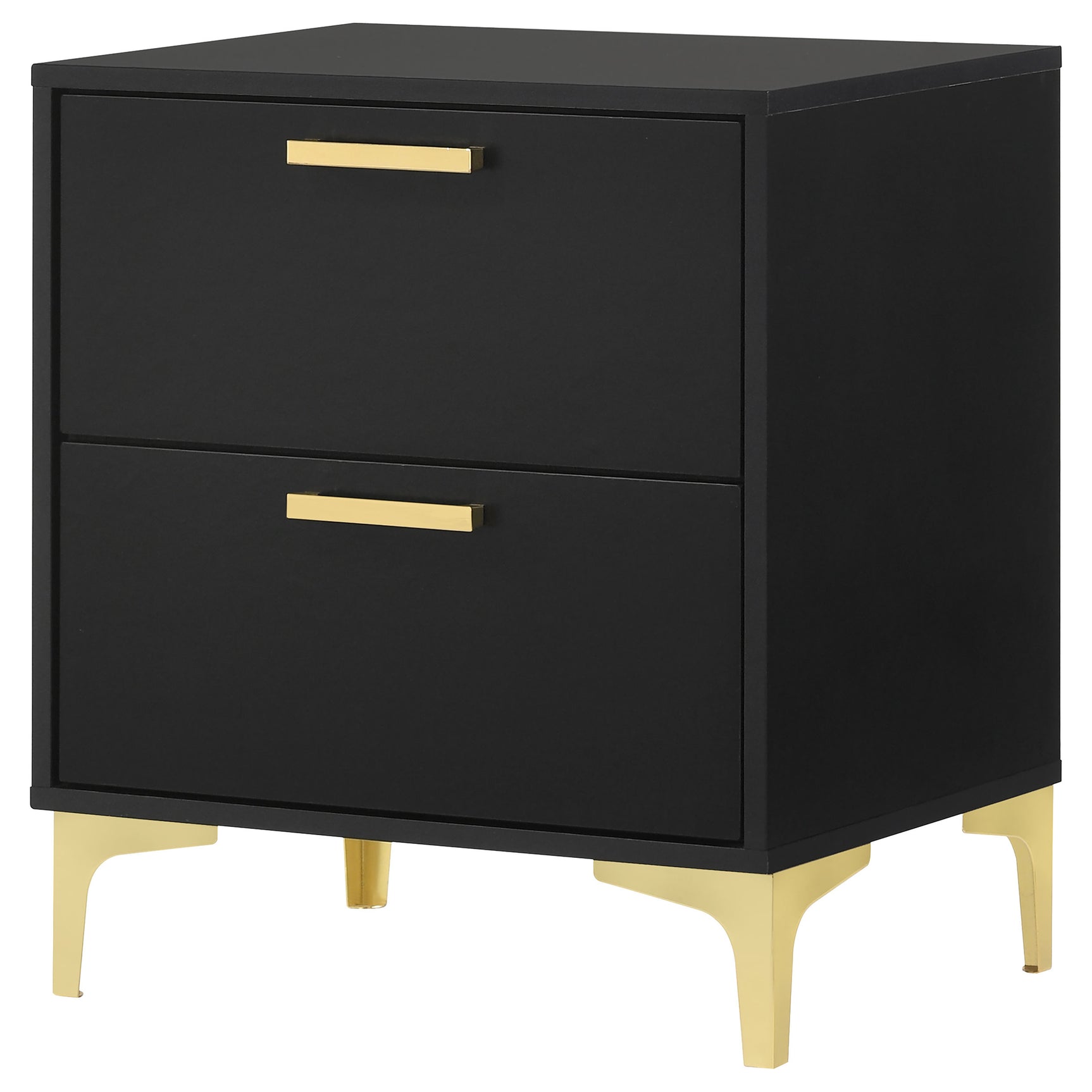 Kendall 2-drawer Nightstand Black - Tampa Furniture Outlet