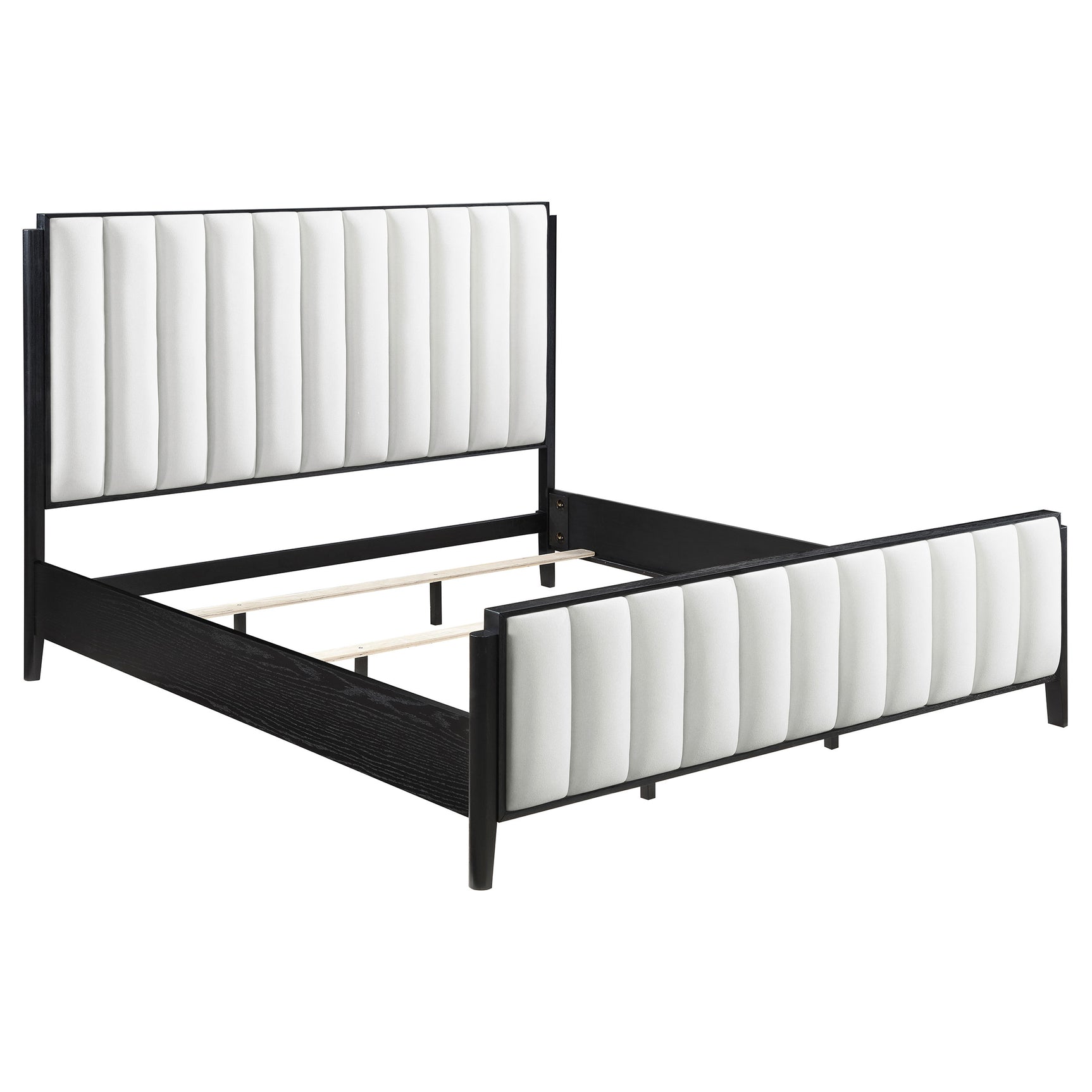 Brookmead 5-piece Upholstered Eastern King Bedroom Set Black - Tampa Furniture Outlet