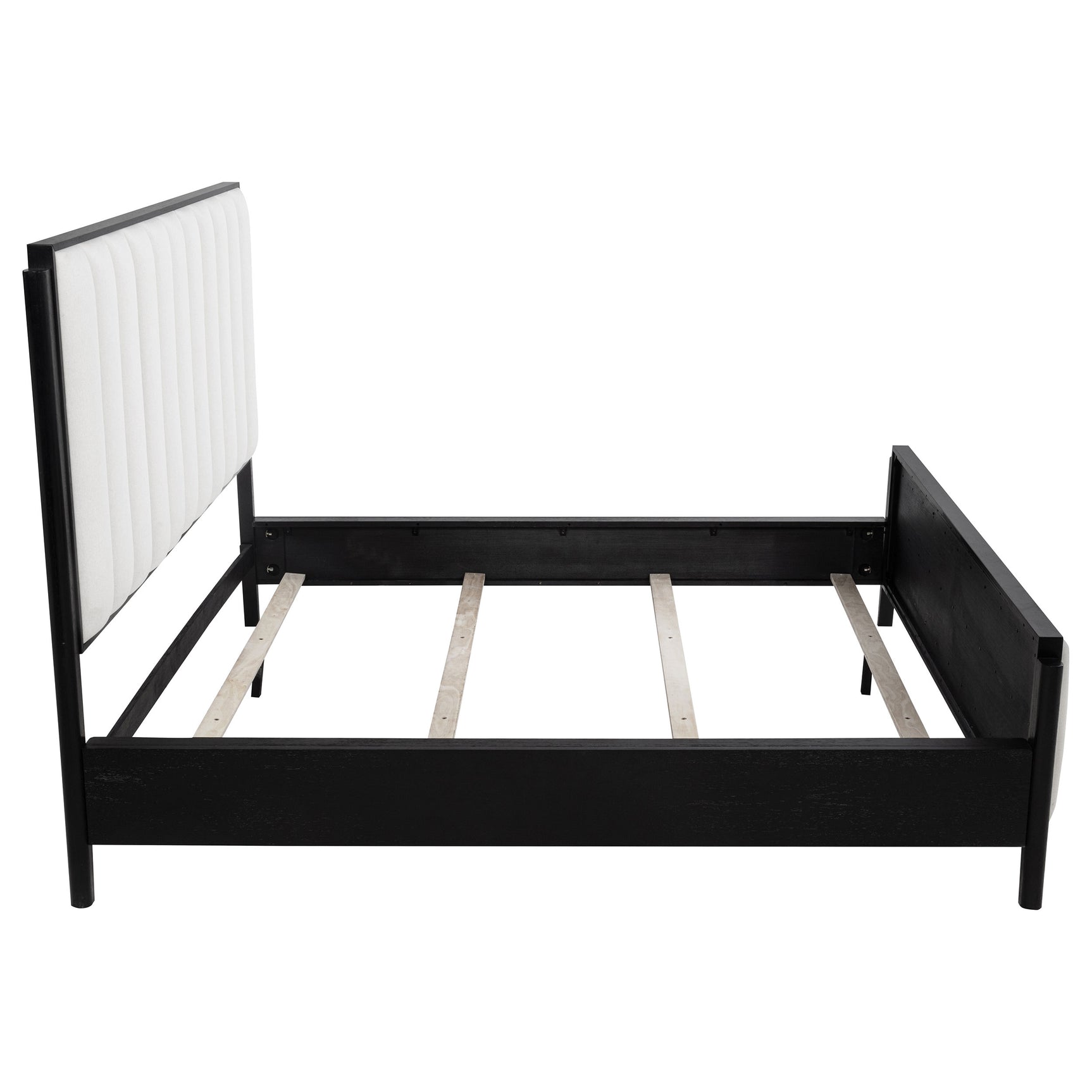 Brookmead 60-inch Upholstered California King Bed Black - Tampa Furniture Outlet