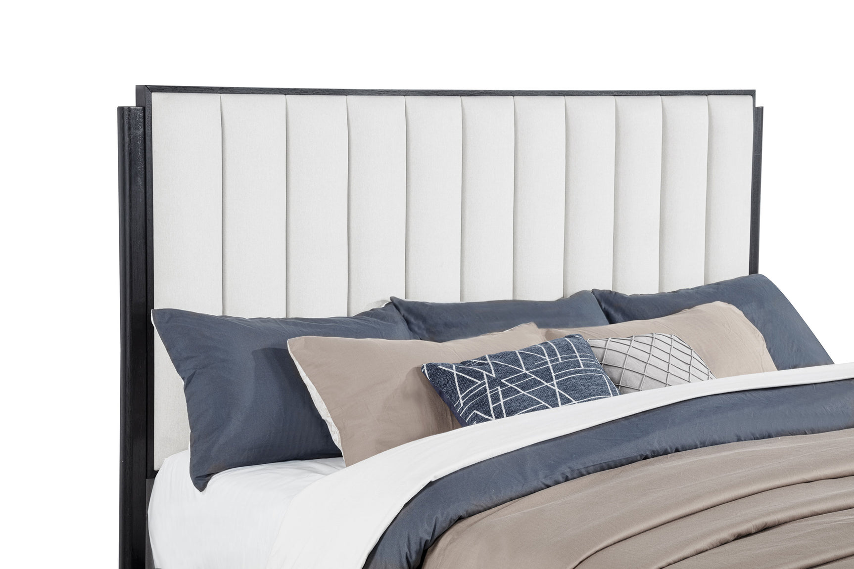 Brookmead 60-inch Upholstered California King Bed Black - Tampa Furniture Outlet