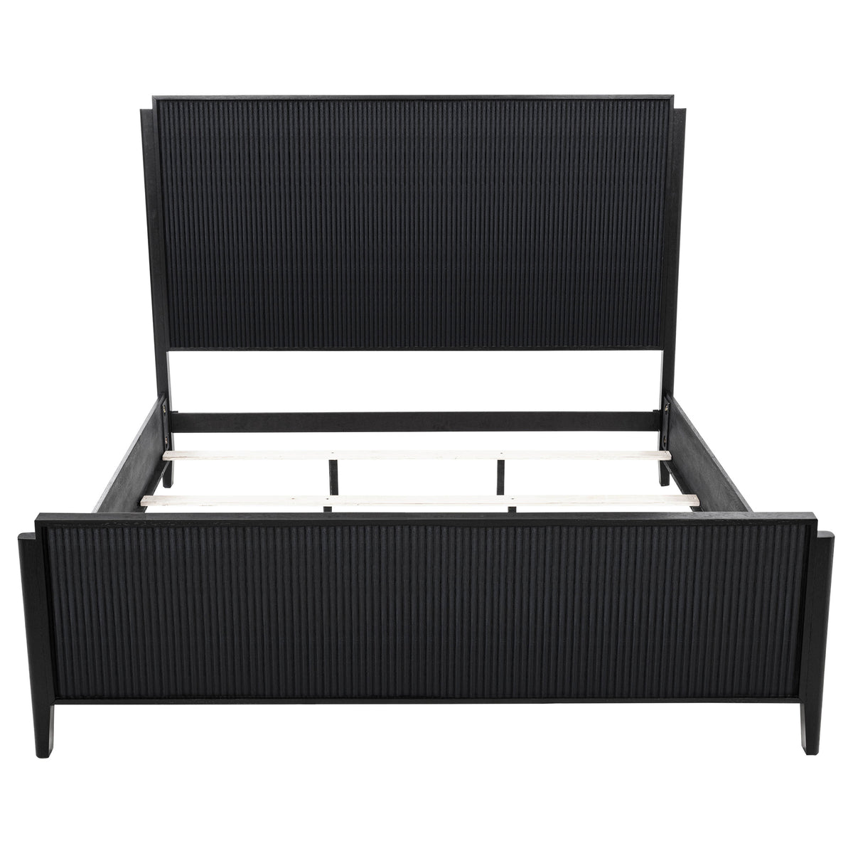 Brookmead Wood Eastern King Panel Bed Black