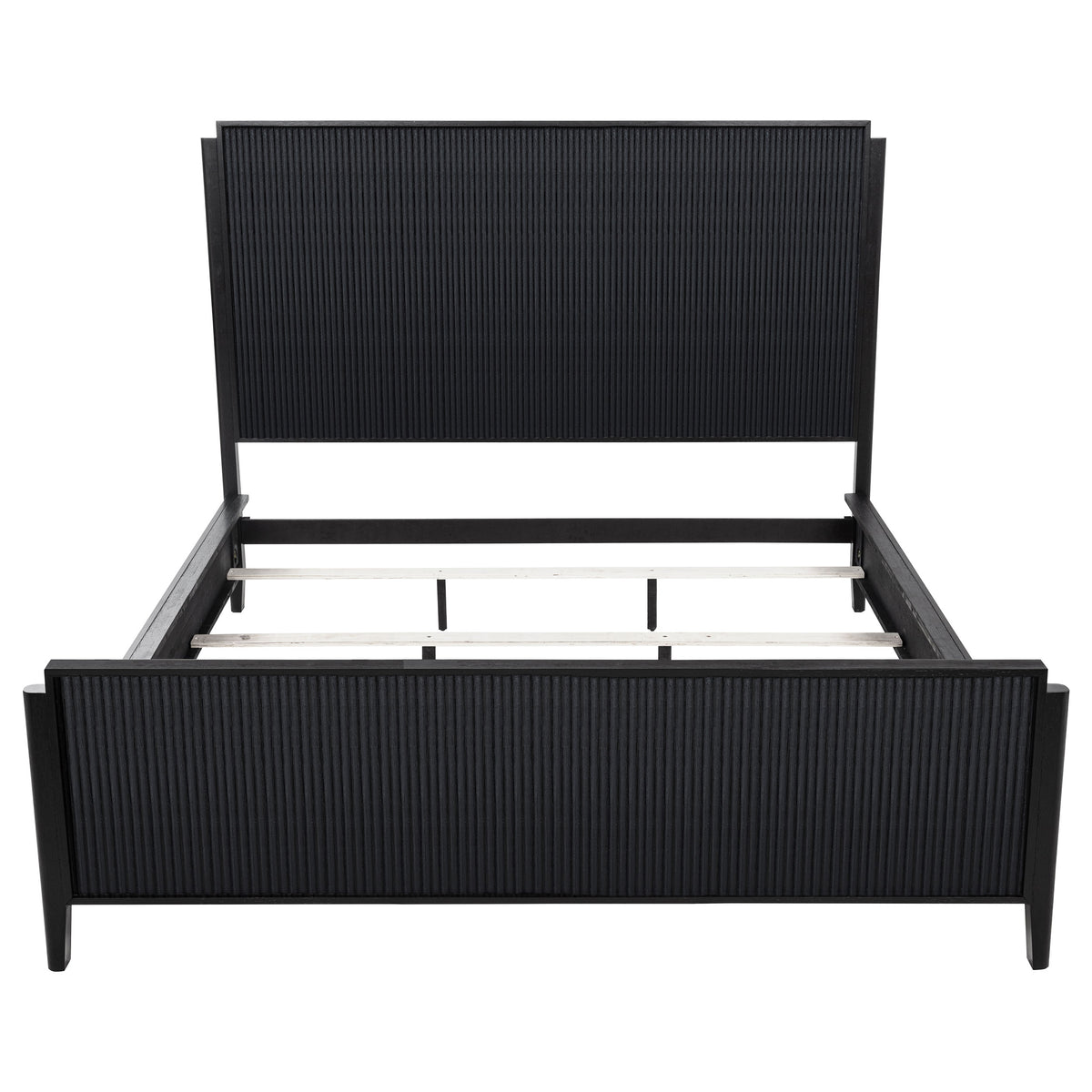 Brookmead Wood California King Panel Bed Black