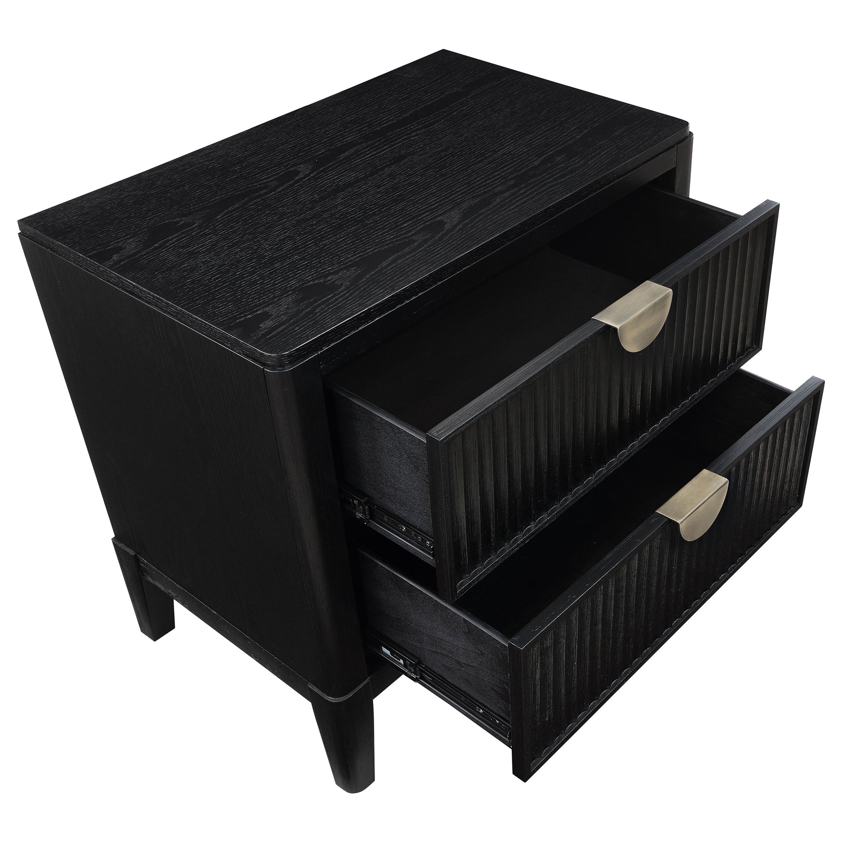 Brookmead 2-drawer Nightstand Black - Tampa Furniture Outlet