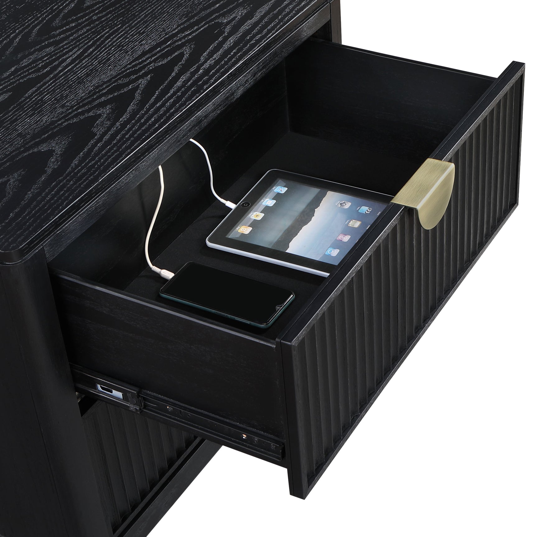 Brookmead 2-drawer Nightstand Black - Tampa Furniture Outlet