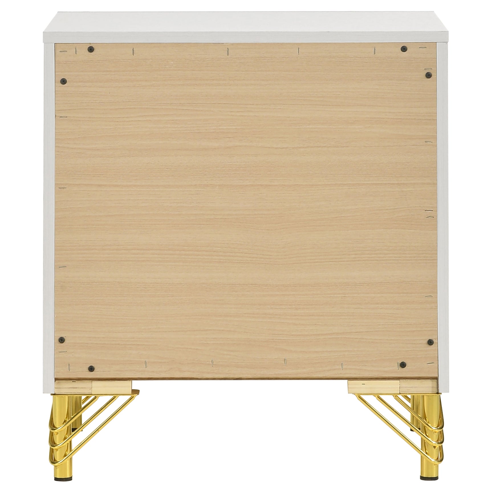 Lucia 2-drawer Nightstand Bedside Table White - Tampa Furniture Outlet