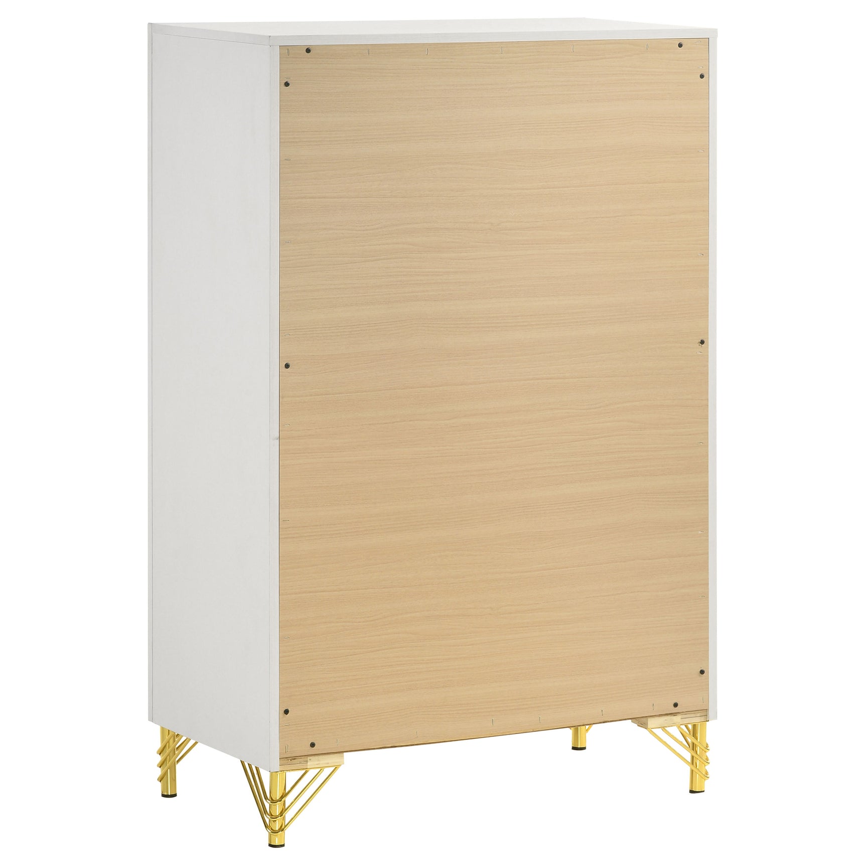 Lucia 5-drawer Bedroom Chest of Drawers White - Tampa Furniture Outlet