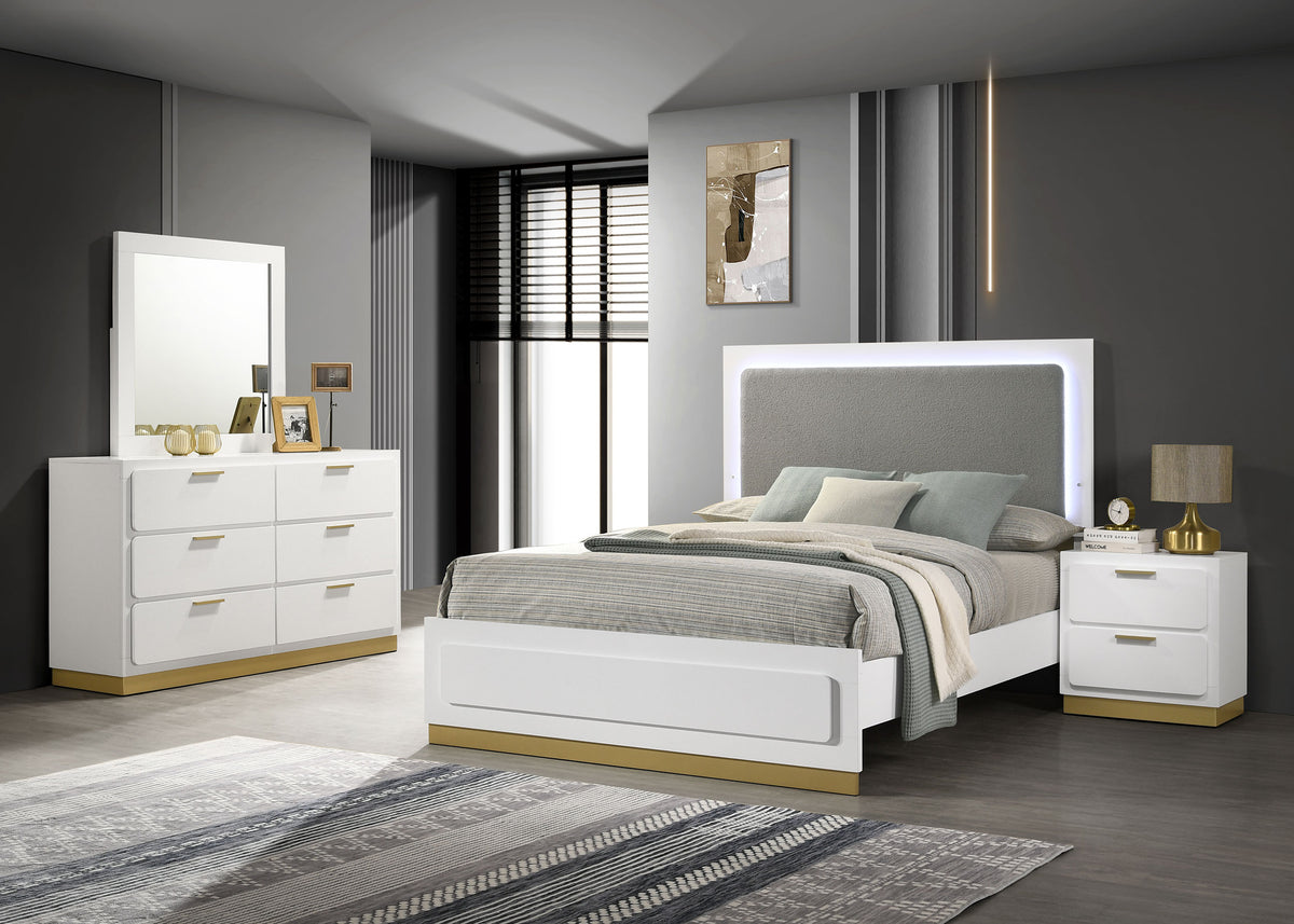 Tampa Furniture Outlet - Coaster - Caraway 4-piece Queen Bedroom Set White - 224771Q-S4