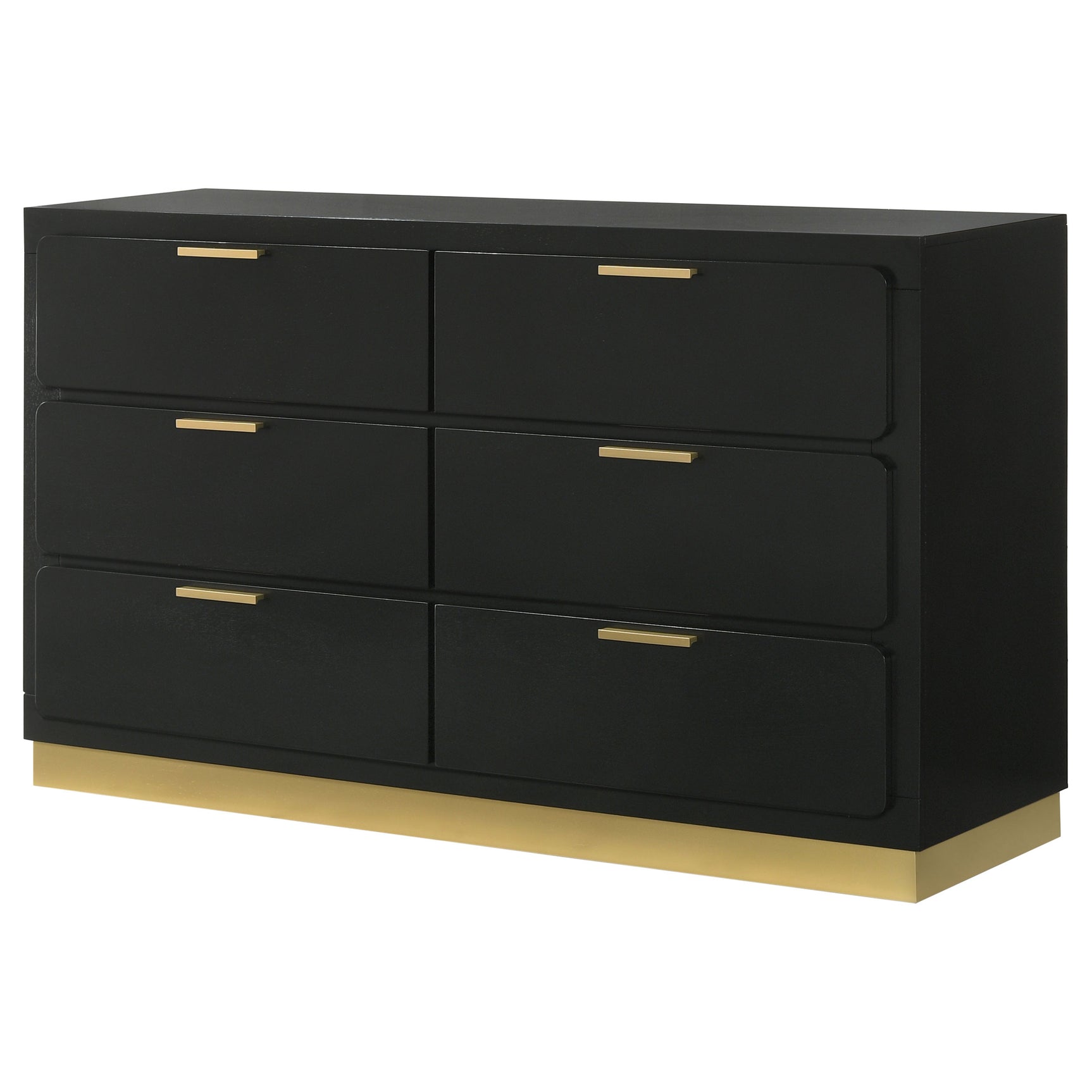 Caraway 6-drawer Dresser Black - Tampa Furniture Outlet