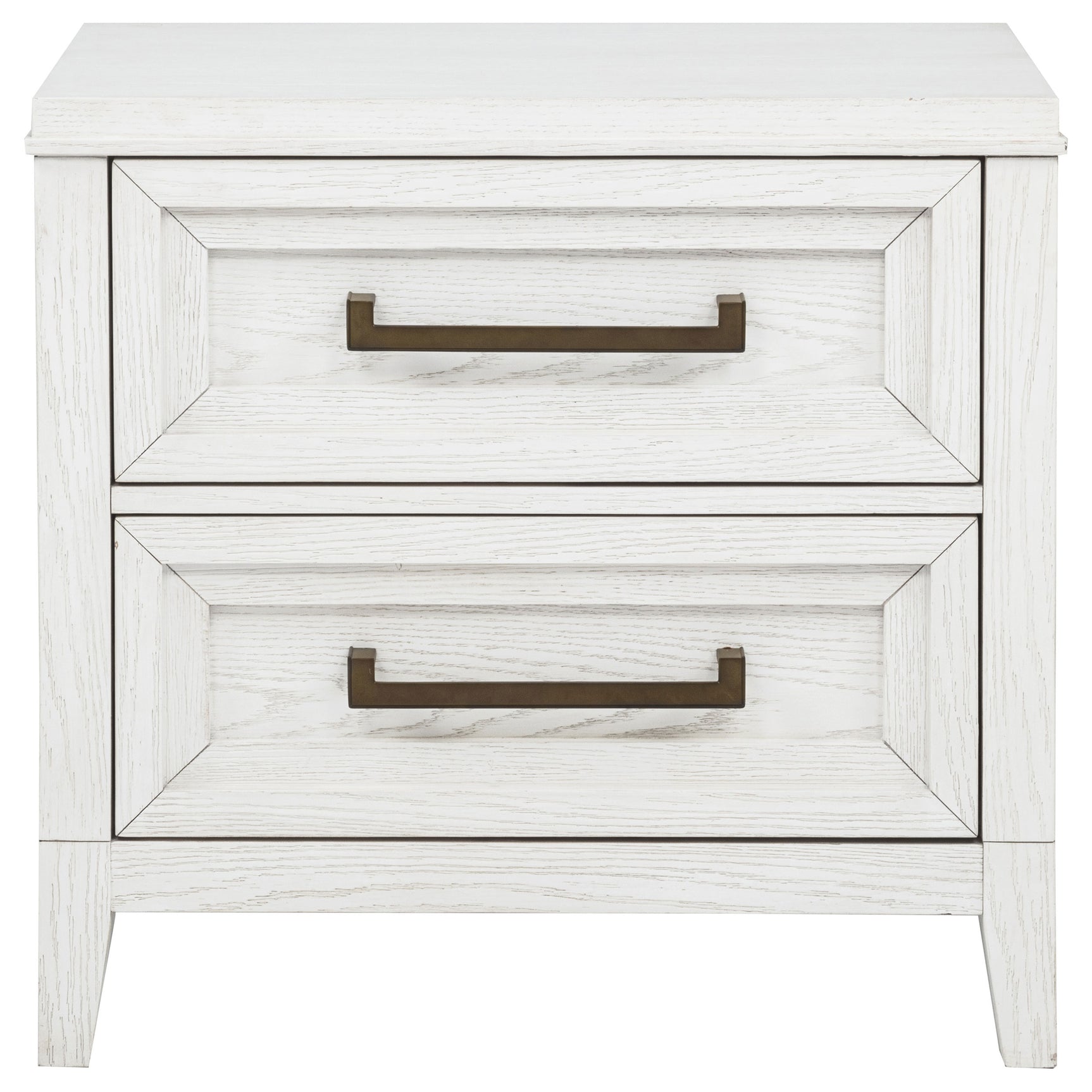 Marielle 2-drawer Nightstand Bedside Table Distressed White - Tampa Furniture Outlet