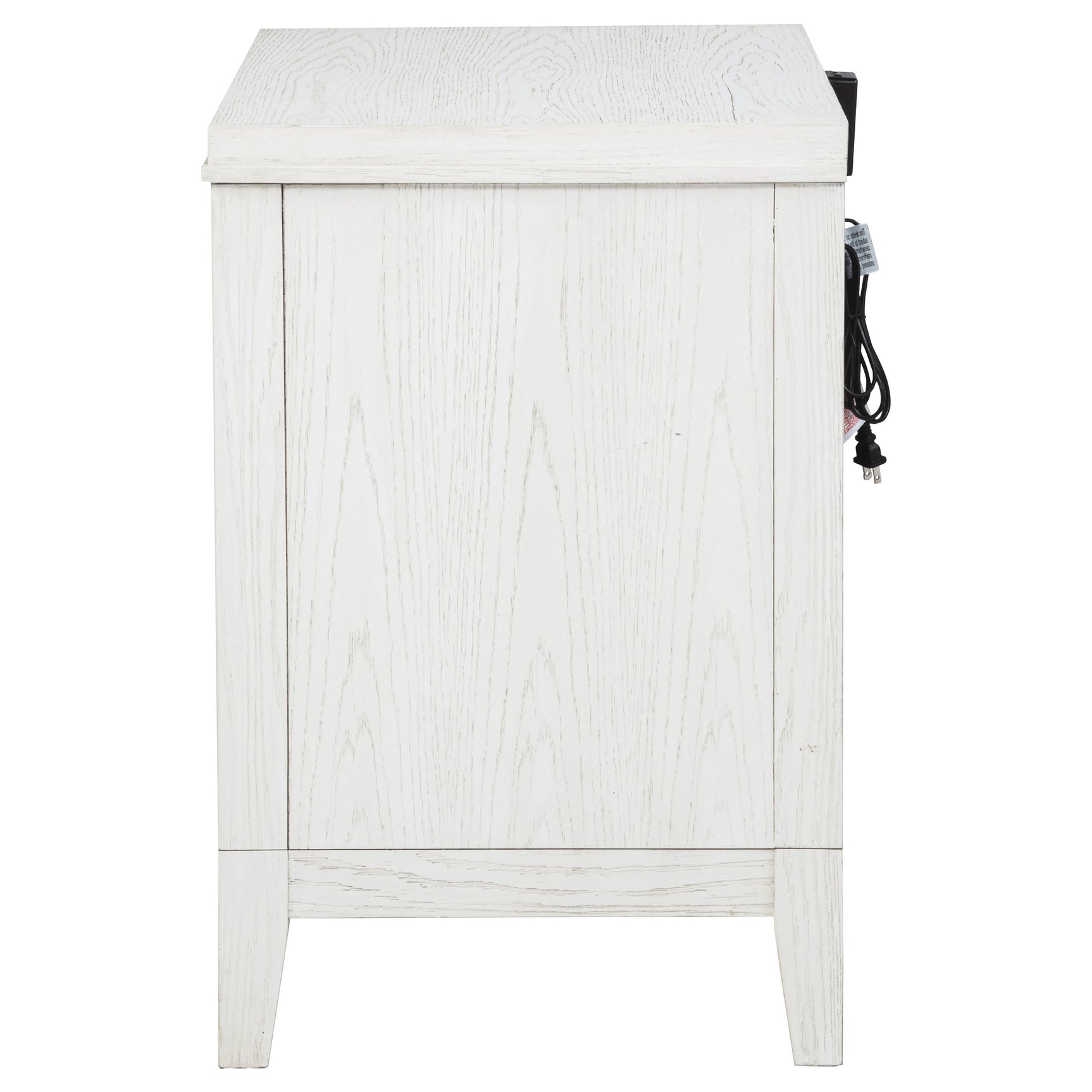 Marielle 2-drawer Nightstand Bedside Table Distressed White - Tampa Furniture Outlet
