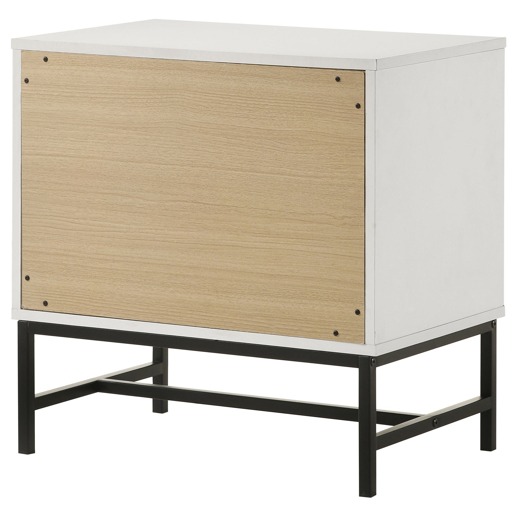Sonora 2-drawer Nightstand Bedside Table White - Tampa Furniture Outlet