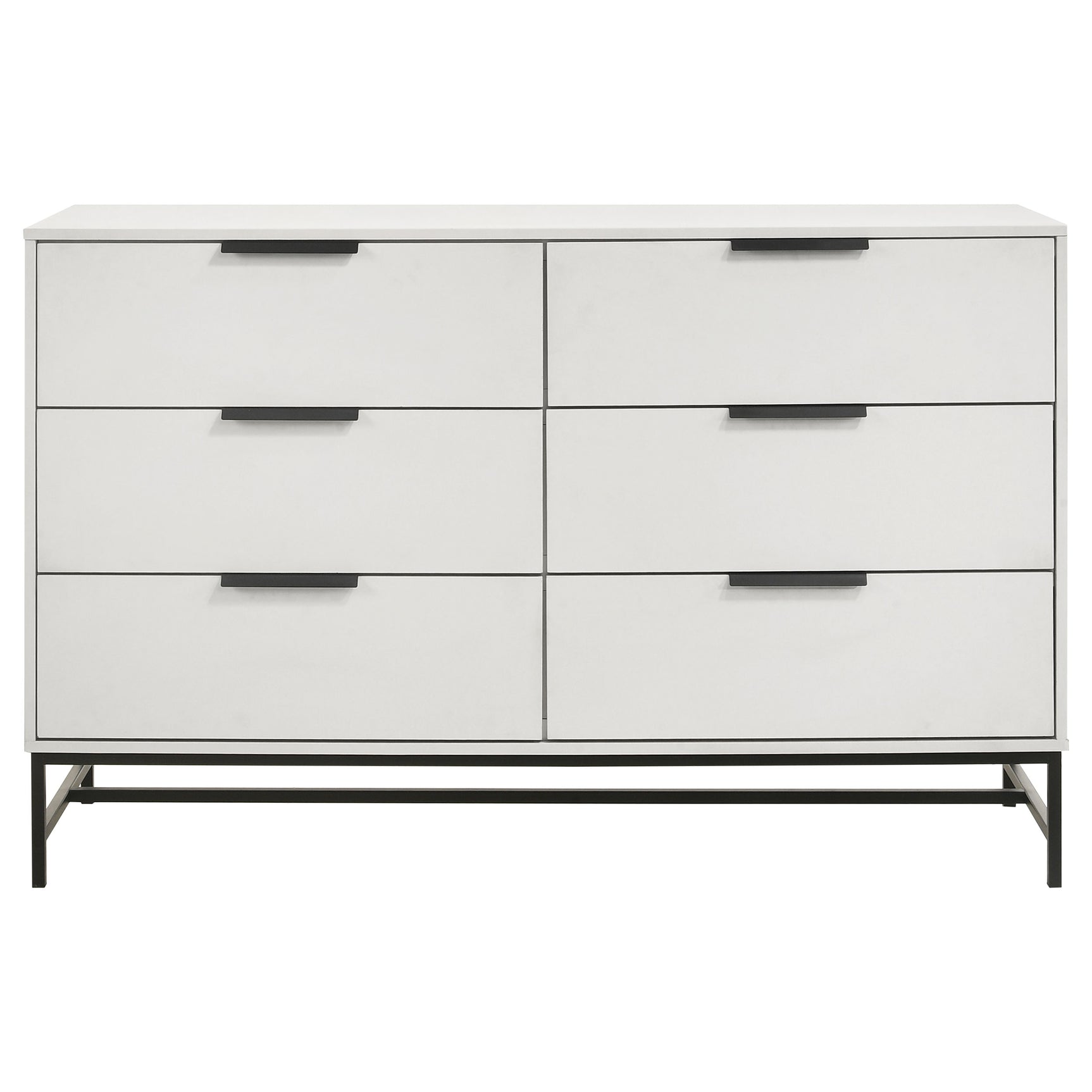 Sonora 6-drawer Bedroom Dresser White - Tampa Furniture Outlet