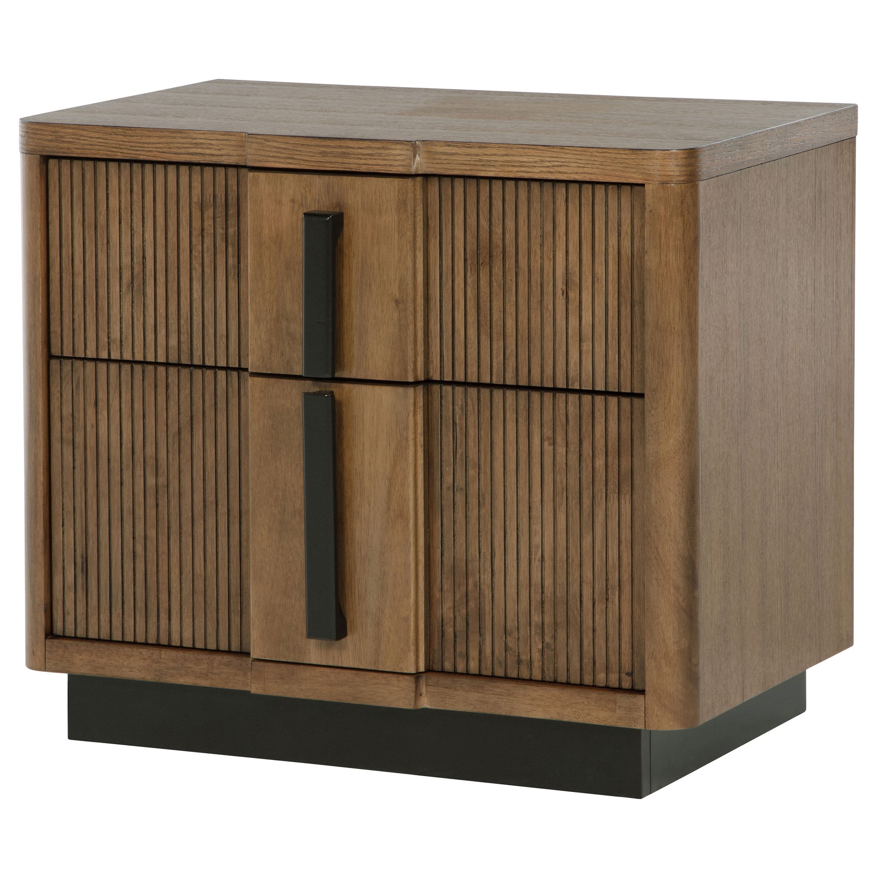 Terrace 2-drawer Nightstand Bedside Table Ash Brown - Tampa Furniture Outlet